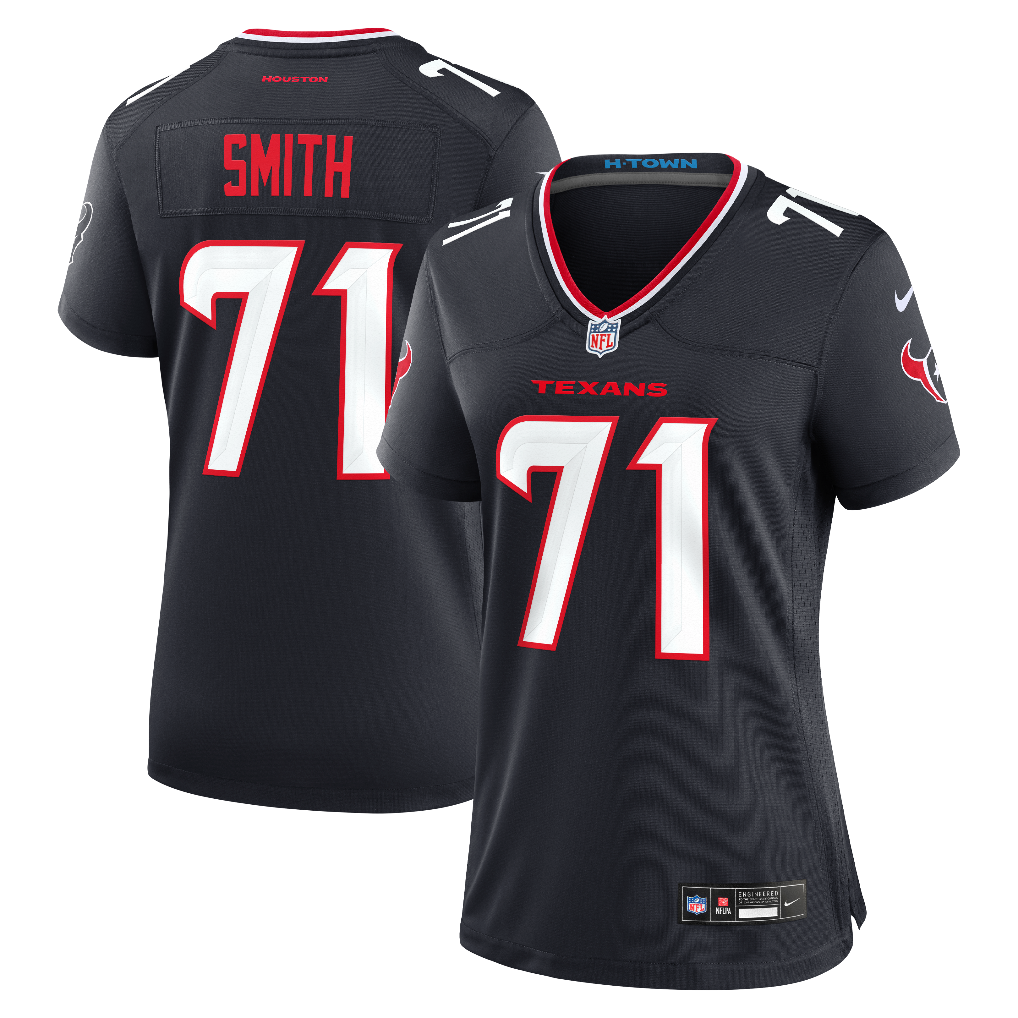 Women's Houston Texans Braden Smith Nike Navy Team Game Jersey