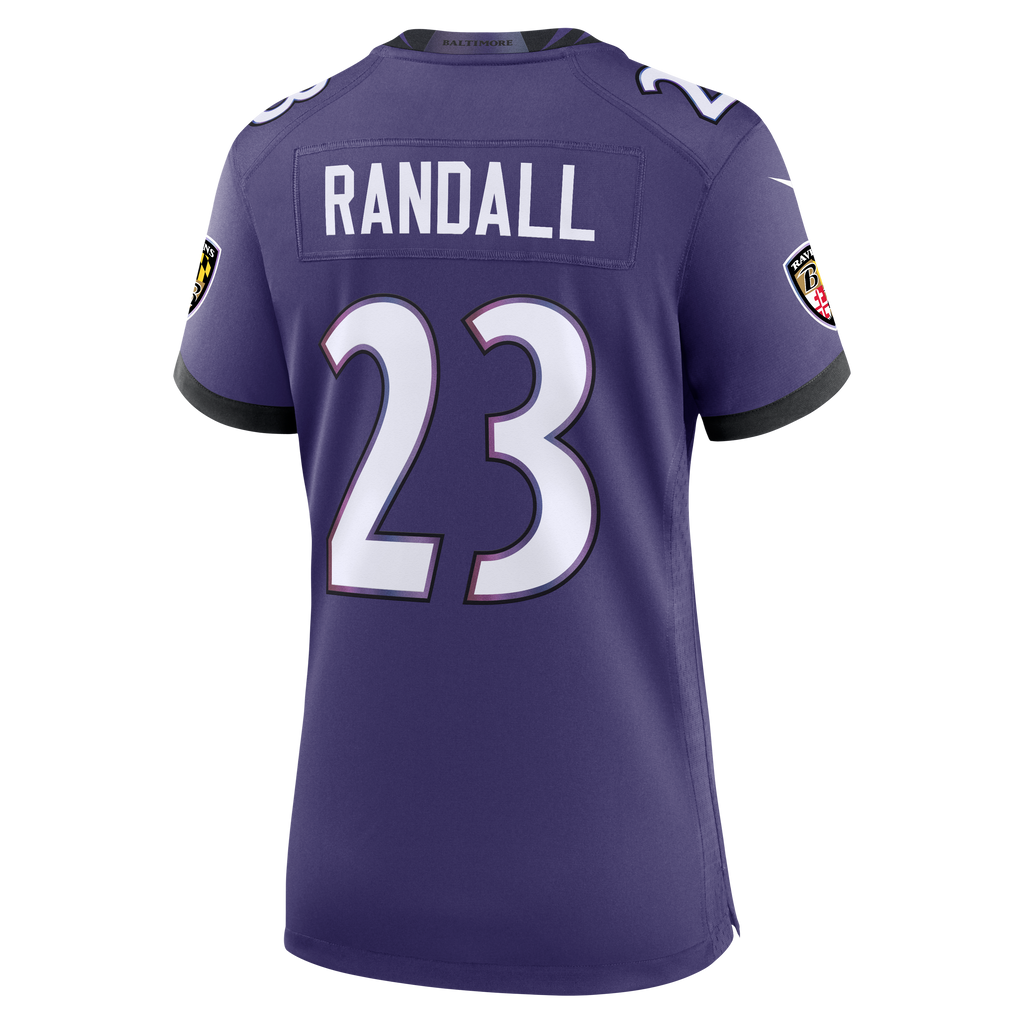 Women's Baltimore Ravens Adam Randall Nike Purple Team Game Jersey