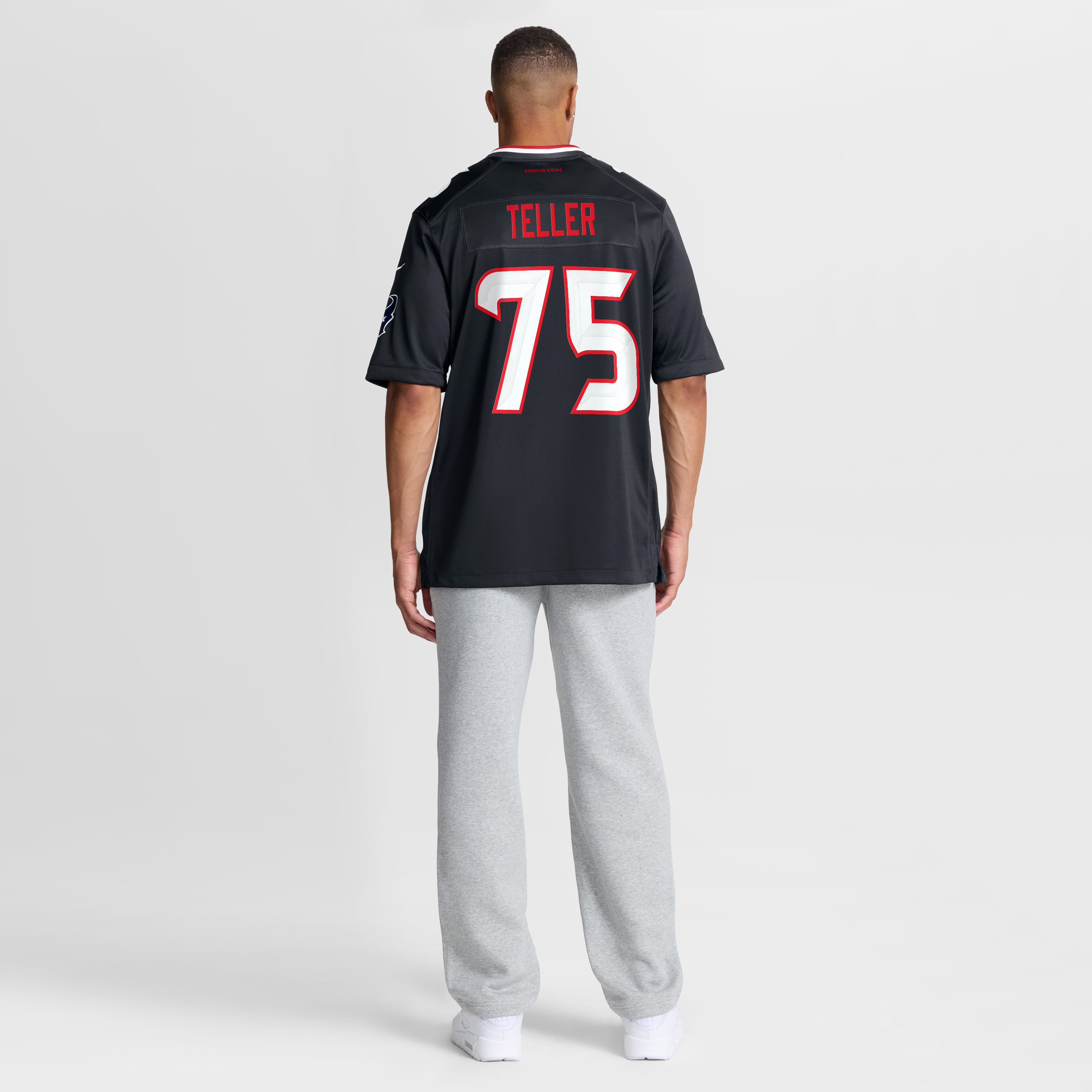 Men's Houston Texans Wyatt Teller Nike Navy Team Game Jersey