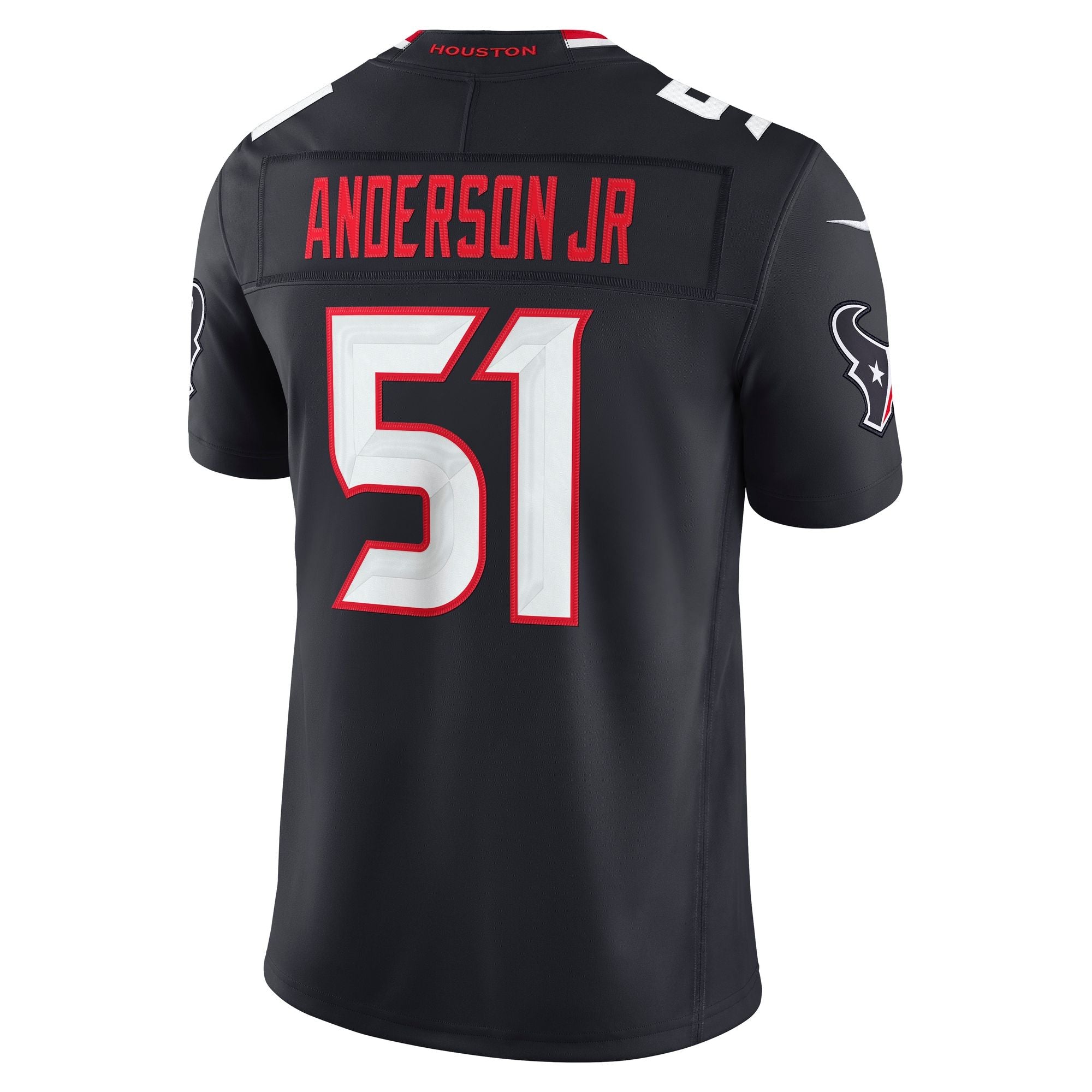 Men's Houston Texans Will Anderson Jr Nike Navy Team Vapor Fuse Stitched Limited Jersey
