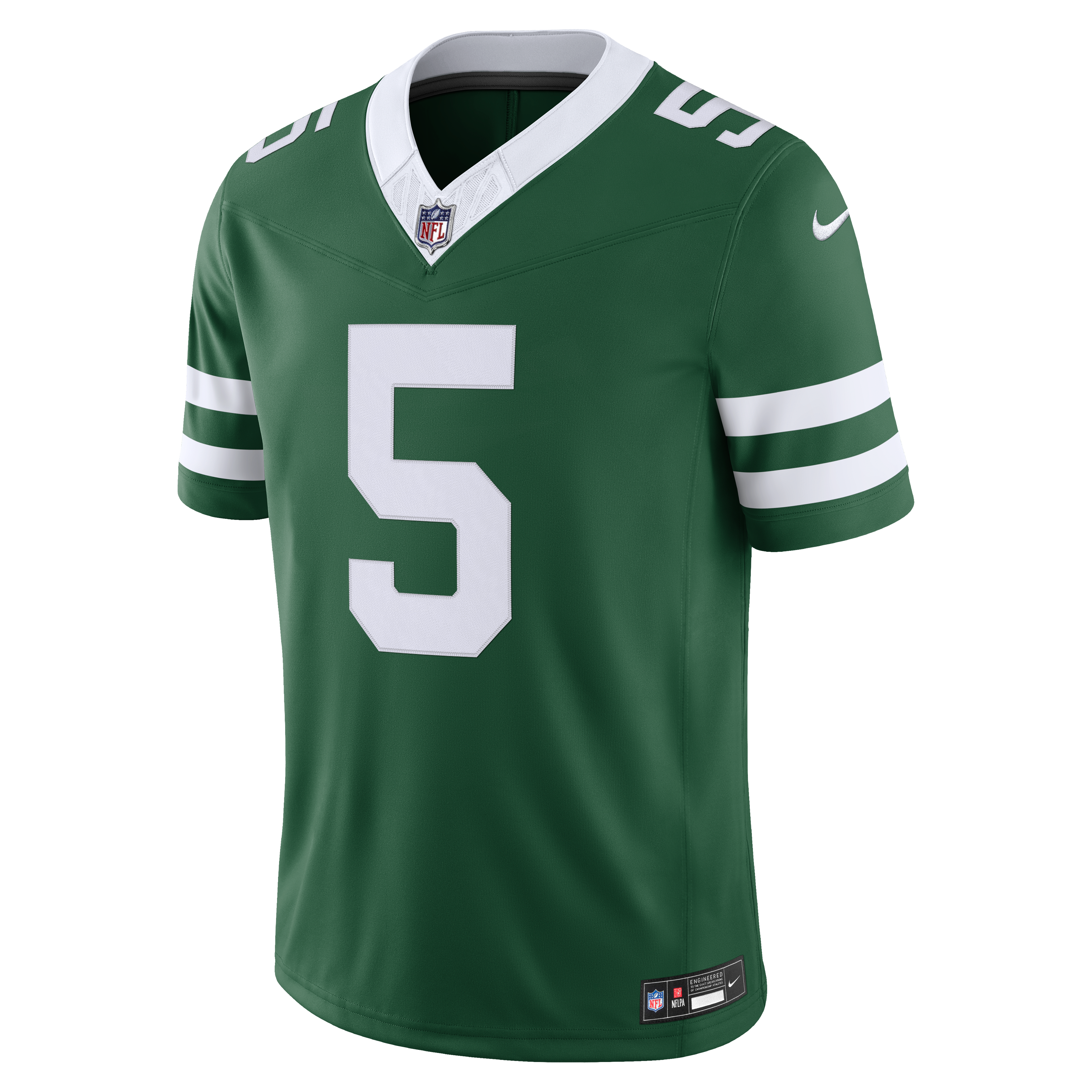 Men's New York Jets Garrett Wilson Nike Legacy Green Team Vapor Fuse Stitched Limited Jersey