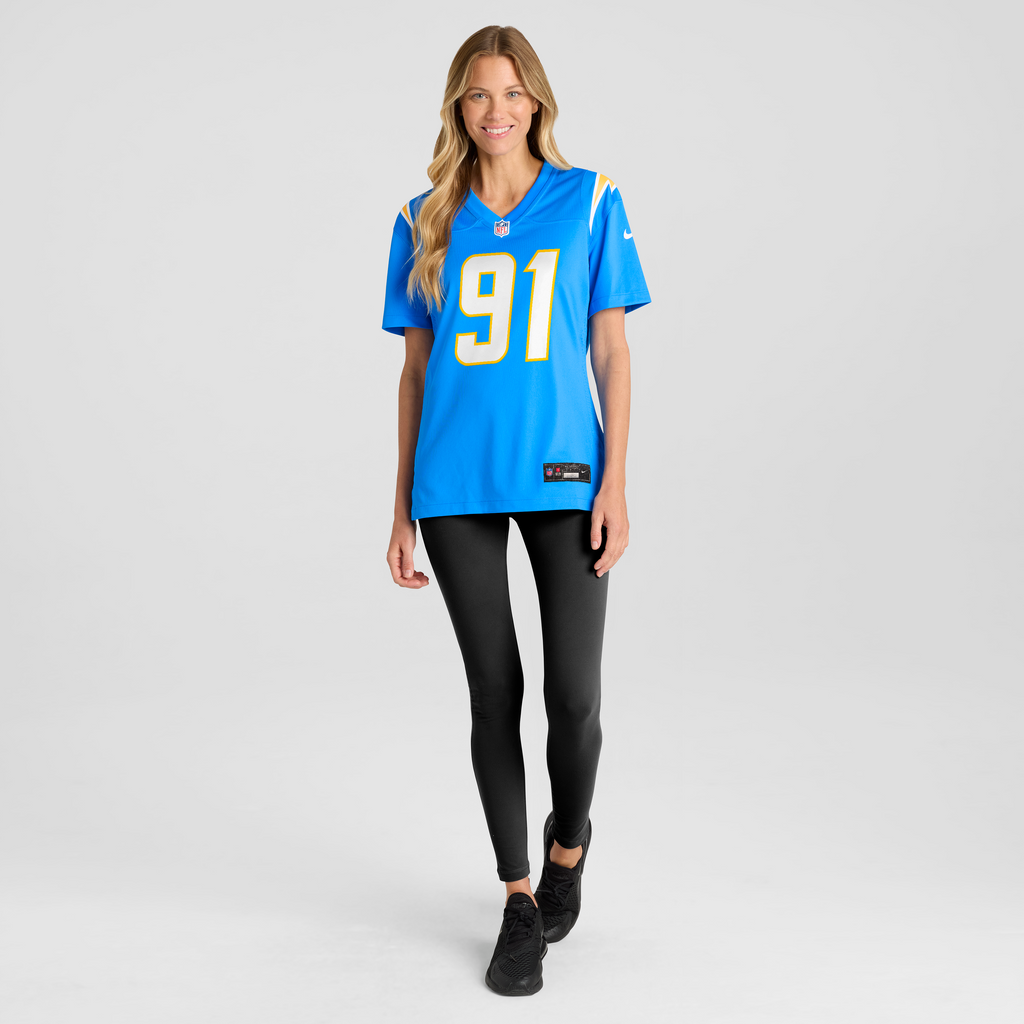 Women's Los Angeles Chargers Nick Barrett Nike Powder Blue Team Game Jersey