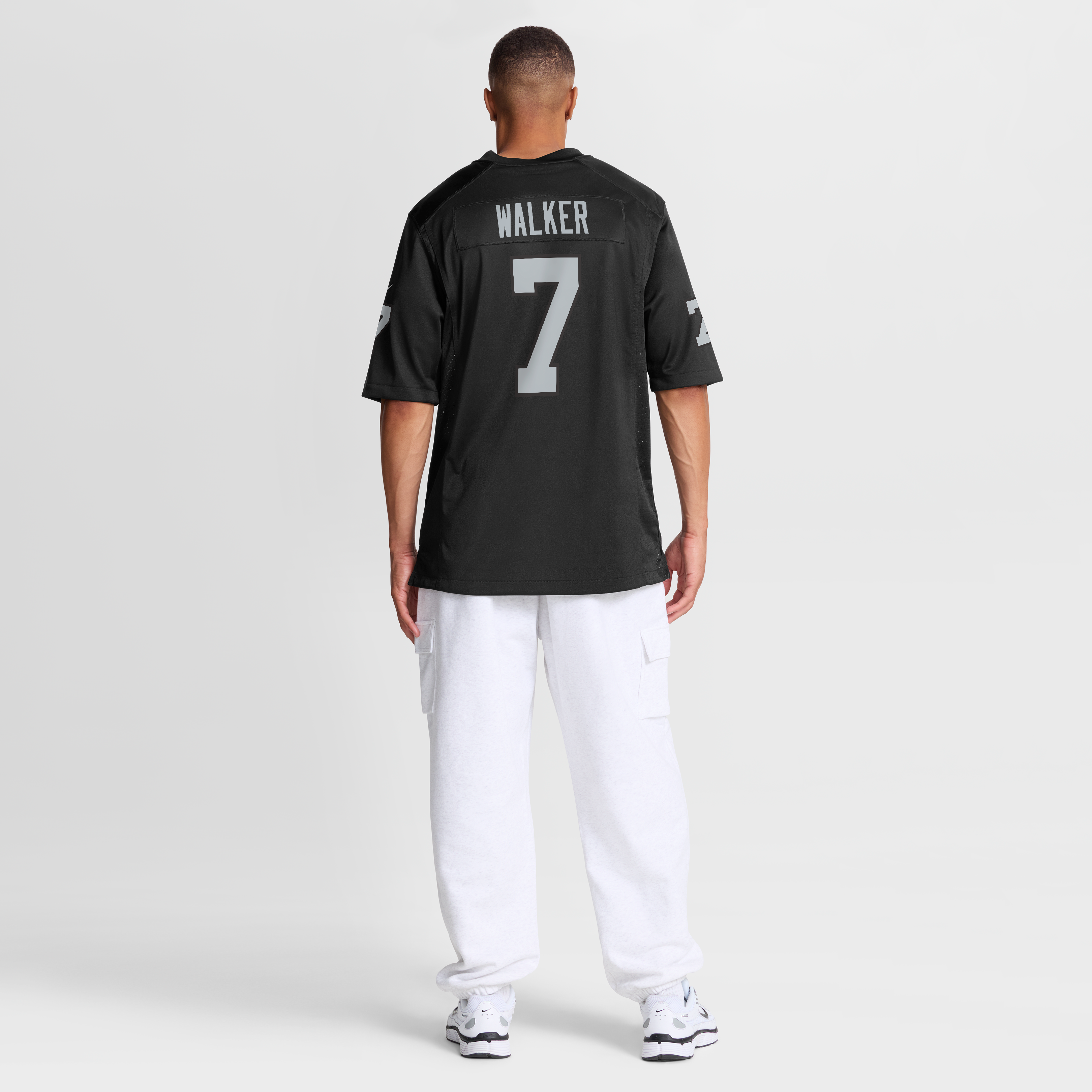 Men's Las Vegas Raiders Quay Walker Nike Black Team Game Jersey