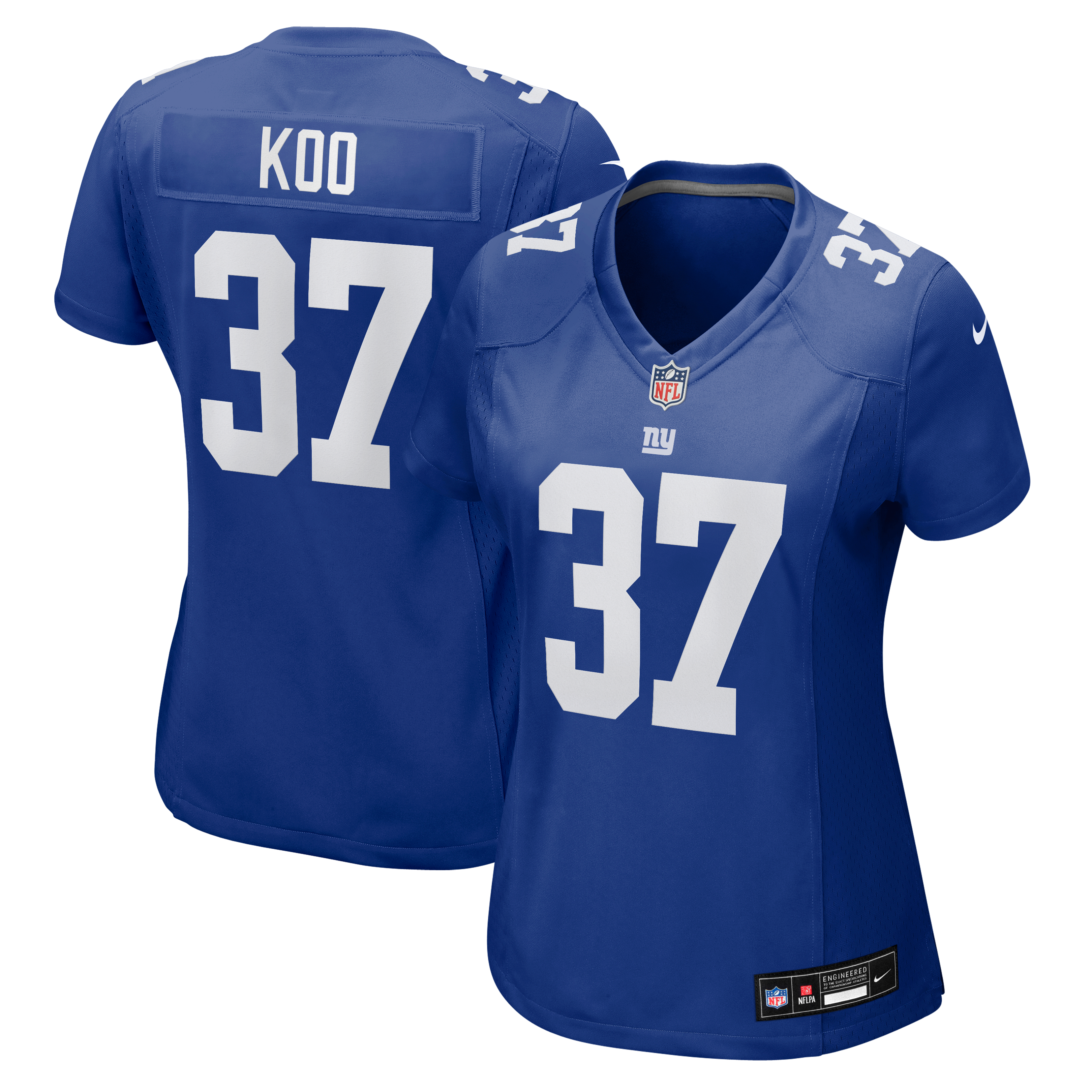 Women's New York Giants Younghoe Koo Nike Royal Team Game Jersey