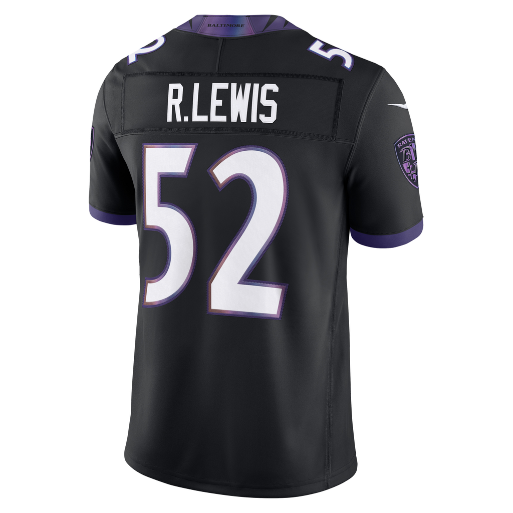 Men's Baltimore Ravens Ray Lewis Nike Black Alternate Vapor Fuse Stitched Retired Player Limited Jersey