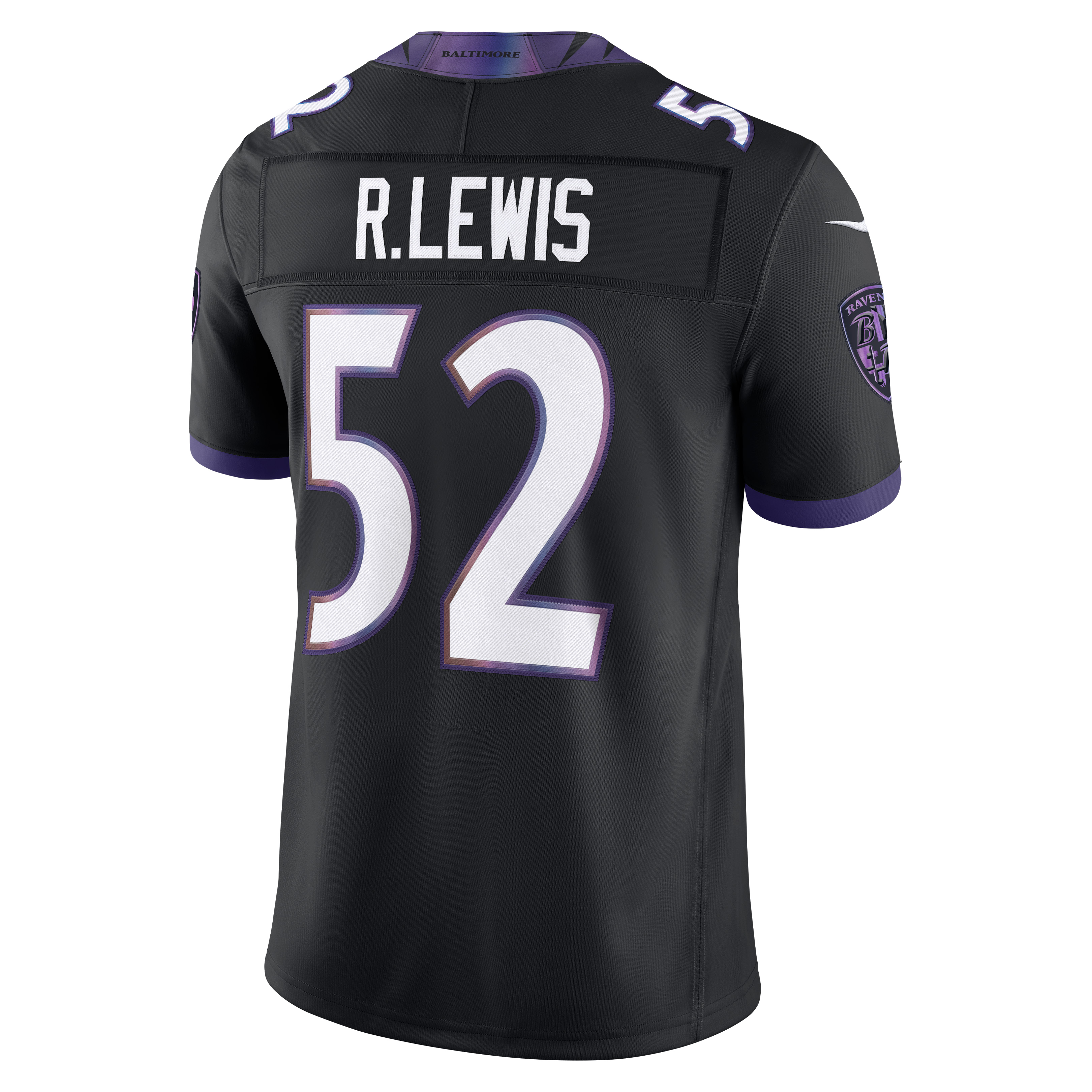 Men's Baltimore Ravens Ray Lewis Nike Black Alternate Vapor Fuse Stitched Retired Player Limited Jersey