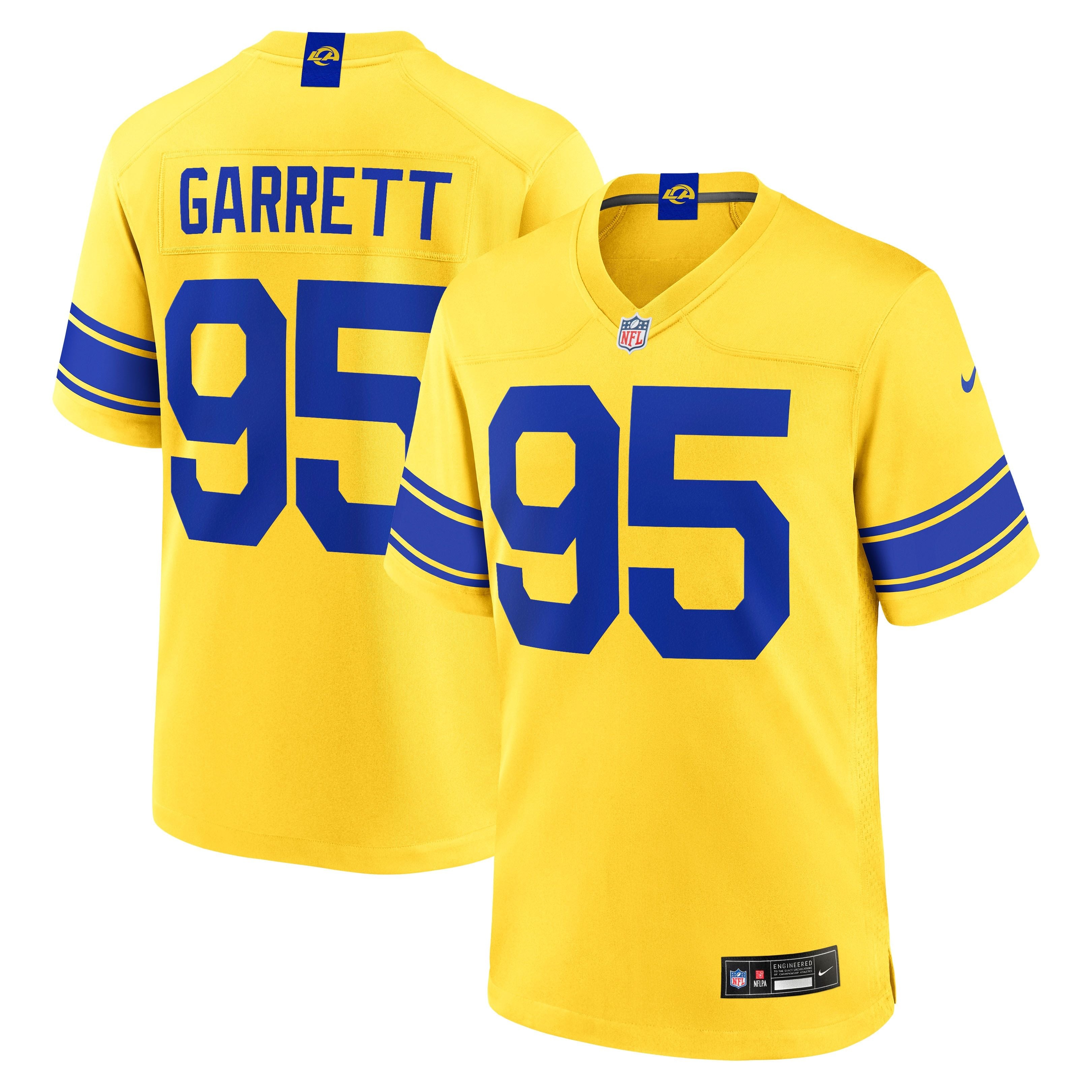 Men's Los Angeles Rams Myles Garrett Nike Classic Sol Game Jersey