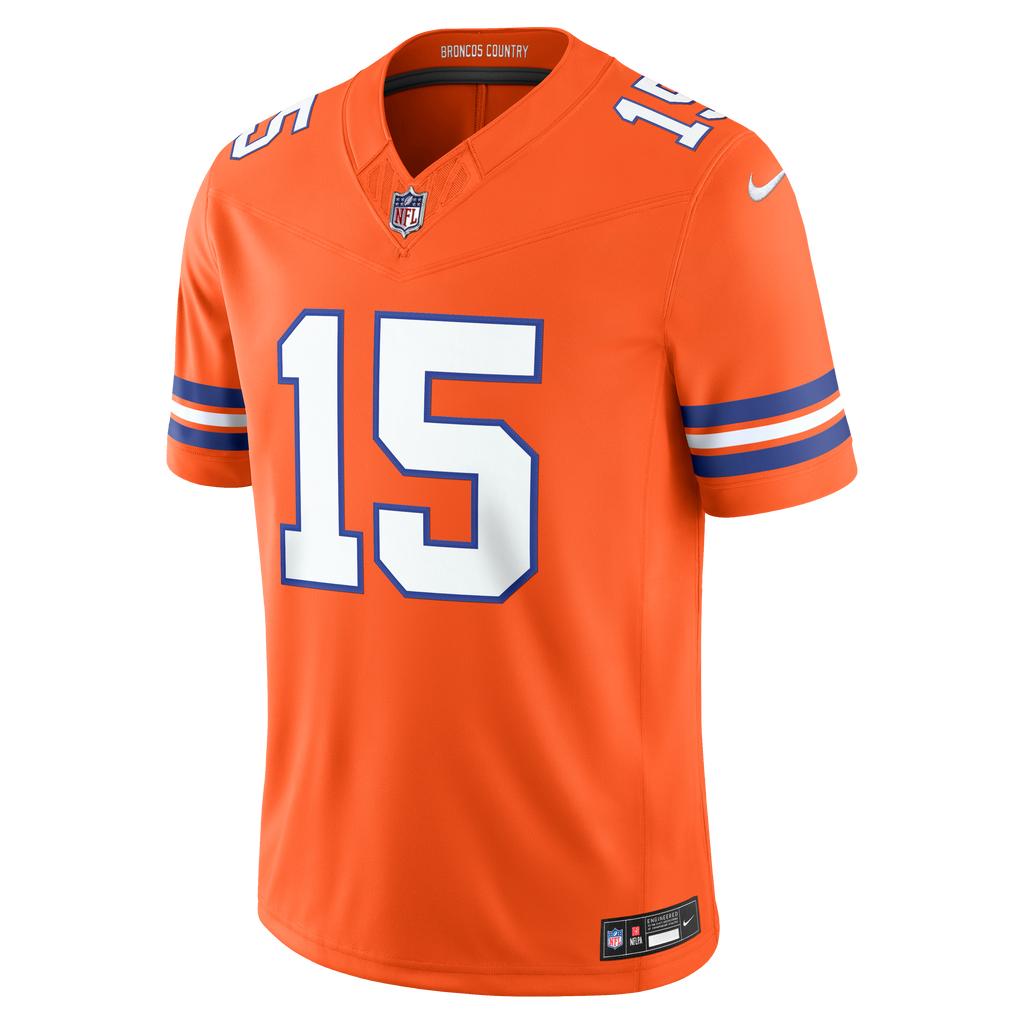 Men's Denver Broncos Nik Bonitto Nike Orange Alternate Mile High Collection 1977 Throwback Vapor Fuse Stitched Limited Jersey