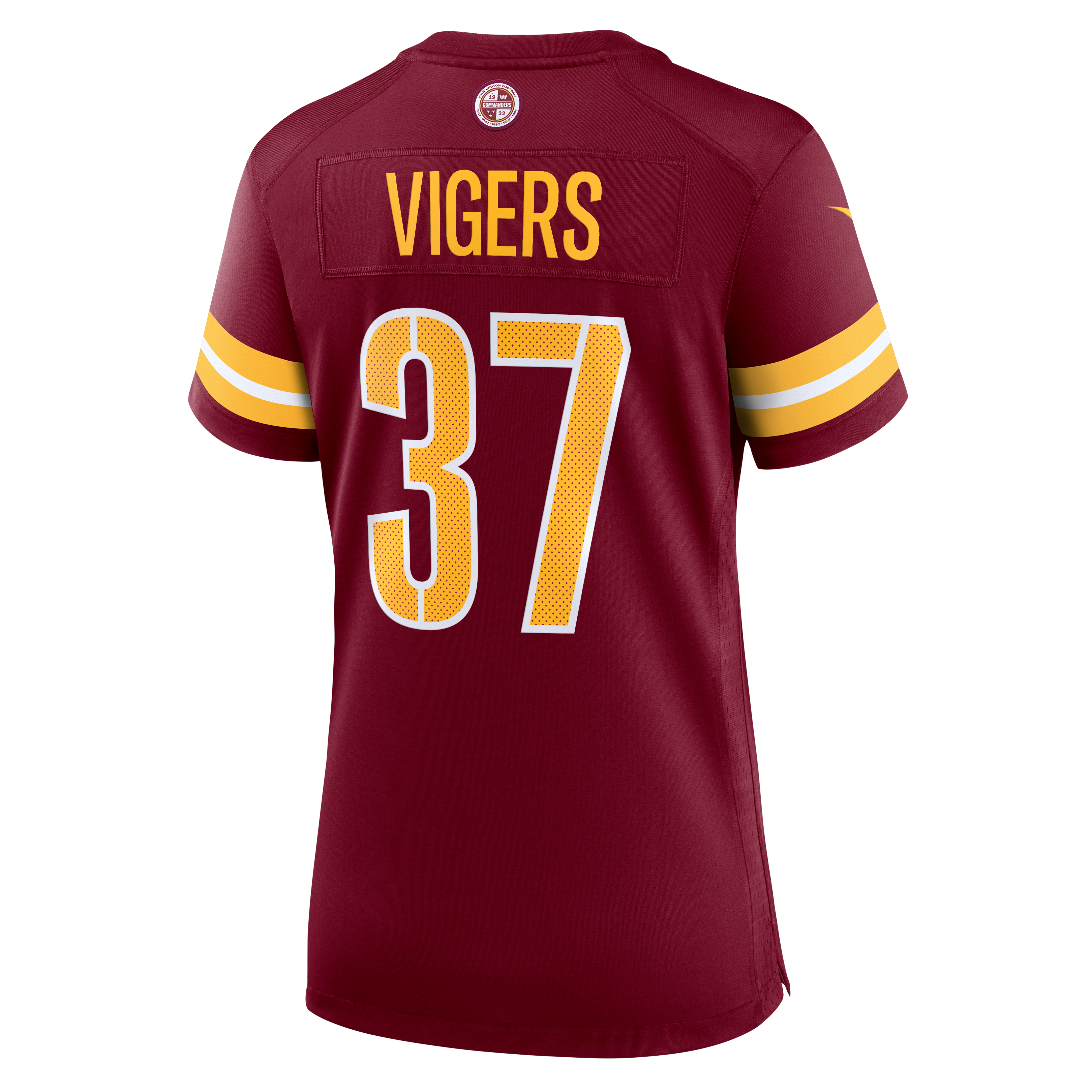 Women's Washington Commanders Carlin Vigers Nike Burgundy Team Game Jersey