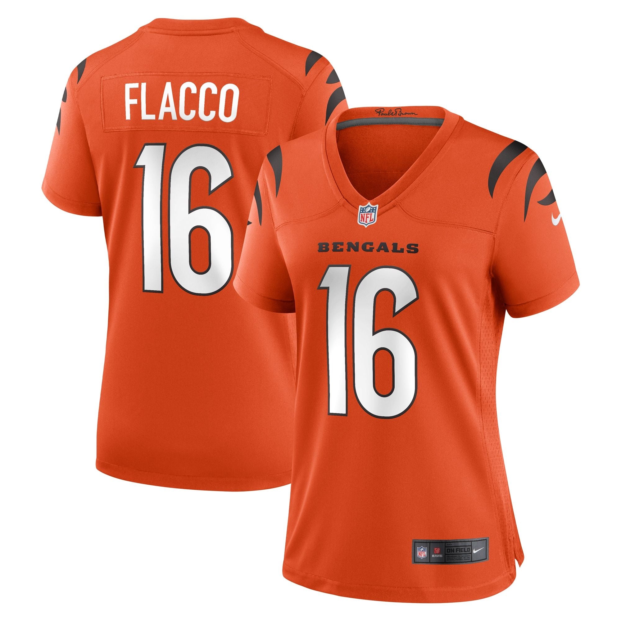 Women's Cincinnati Bengals Joe Flacco Nike Orange Alternate Game Jersey