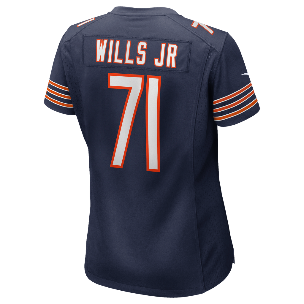 Women's Chicago Bears Jedrick Wills Jr Nike Navy Team Game Jersey