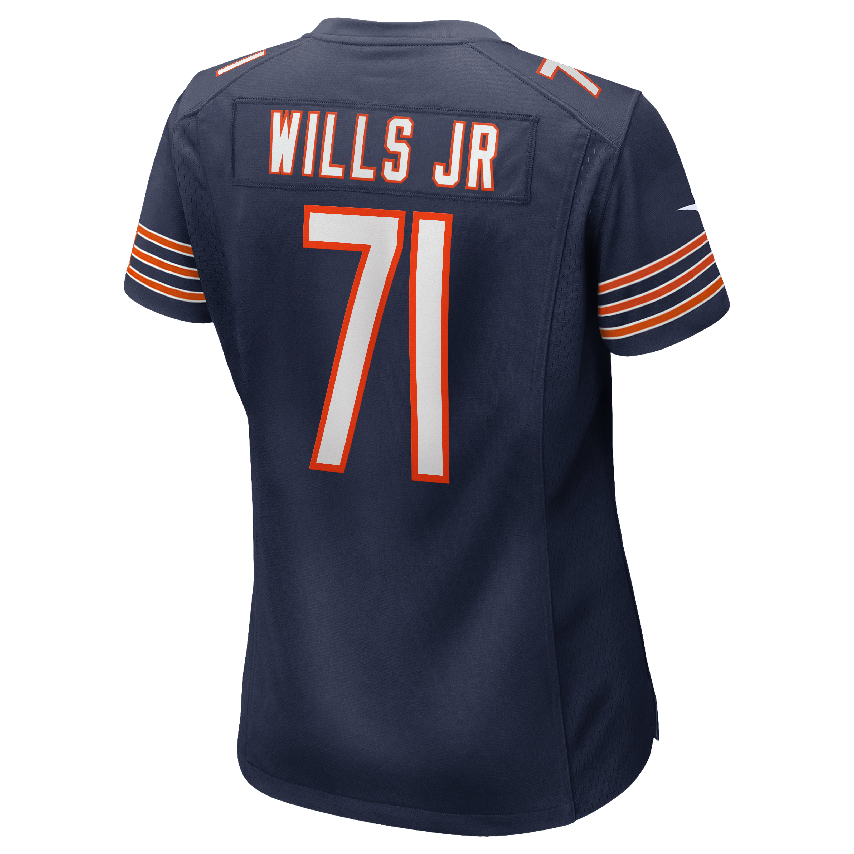 Women's Chicago Bears Jedrick Wills Jr Nike Navy Team Game Jersey
