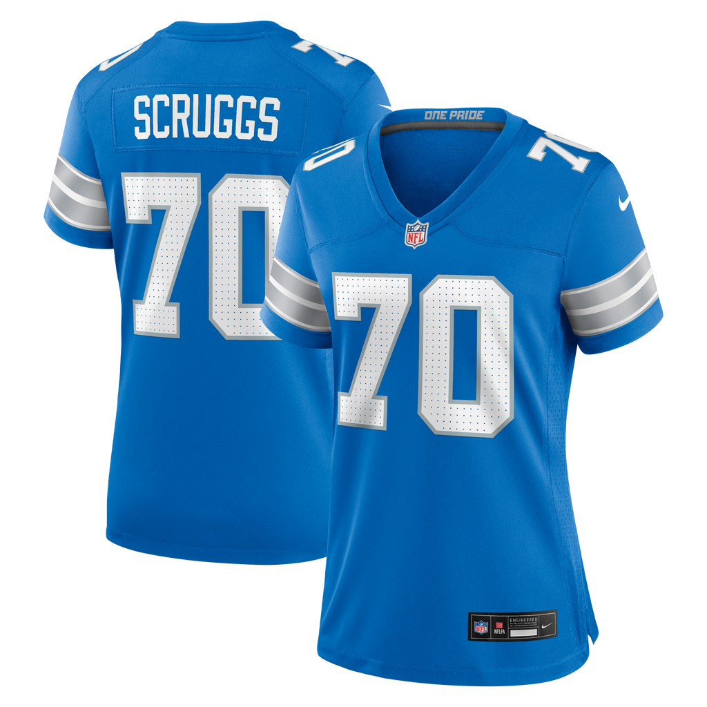 Women's Detroit Lions Juice Scruggs Nike Blue Team Game Jersey