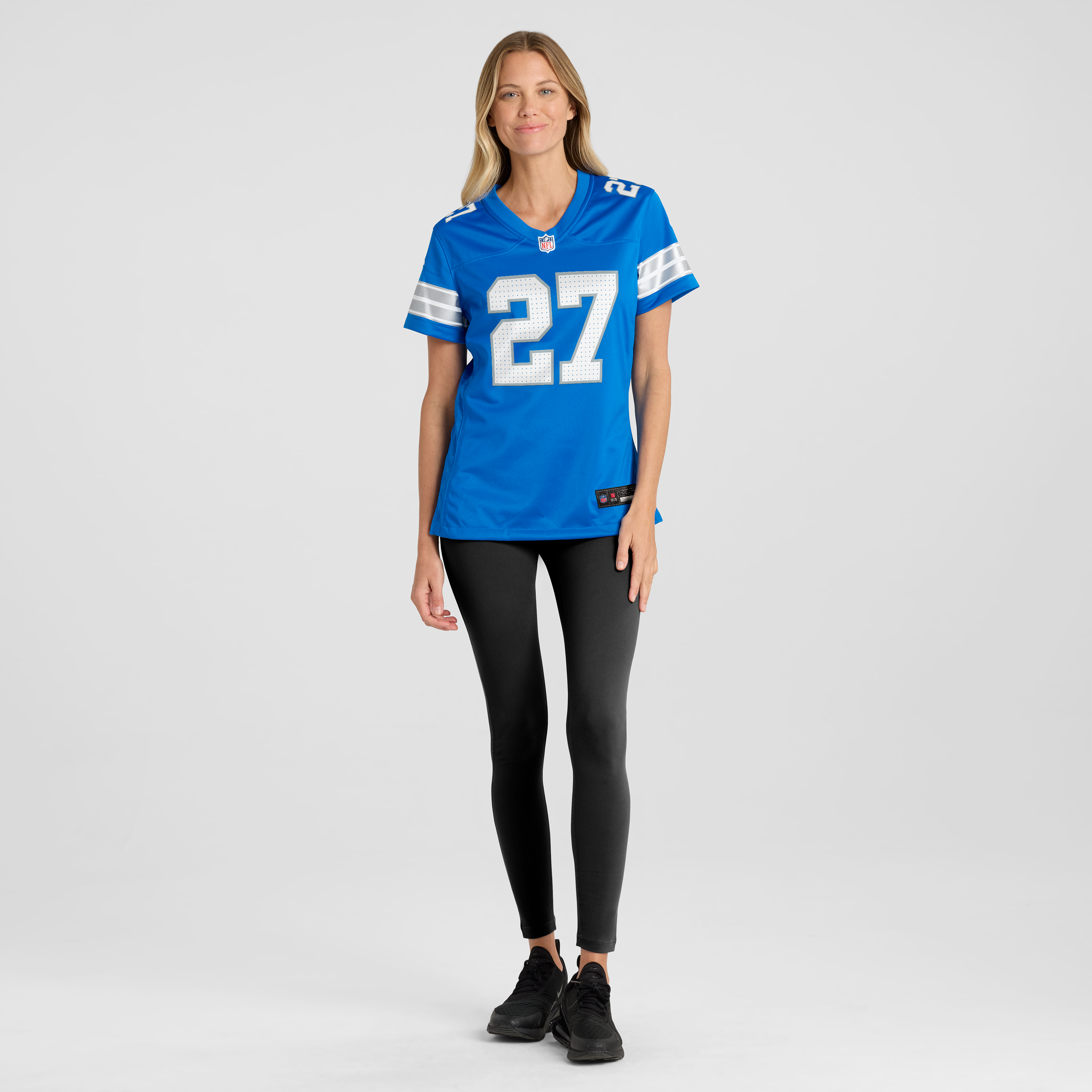 Women's Detroit Lions Christian Izien Nike Blue Team Game Jersey