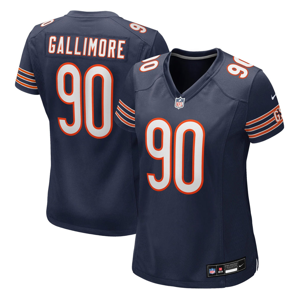 Women's Chicago Bears Neville Gallimore Nike Navy Team Game Jersey