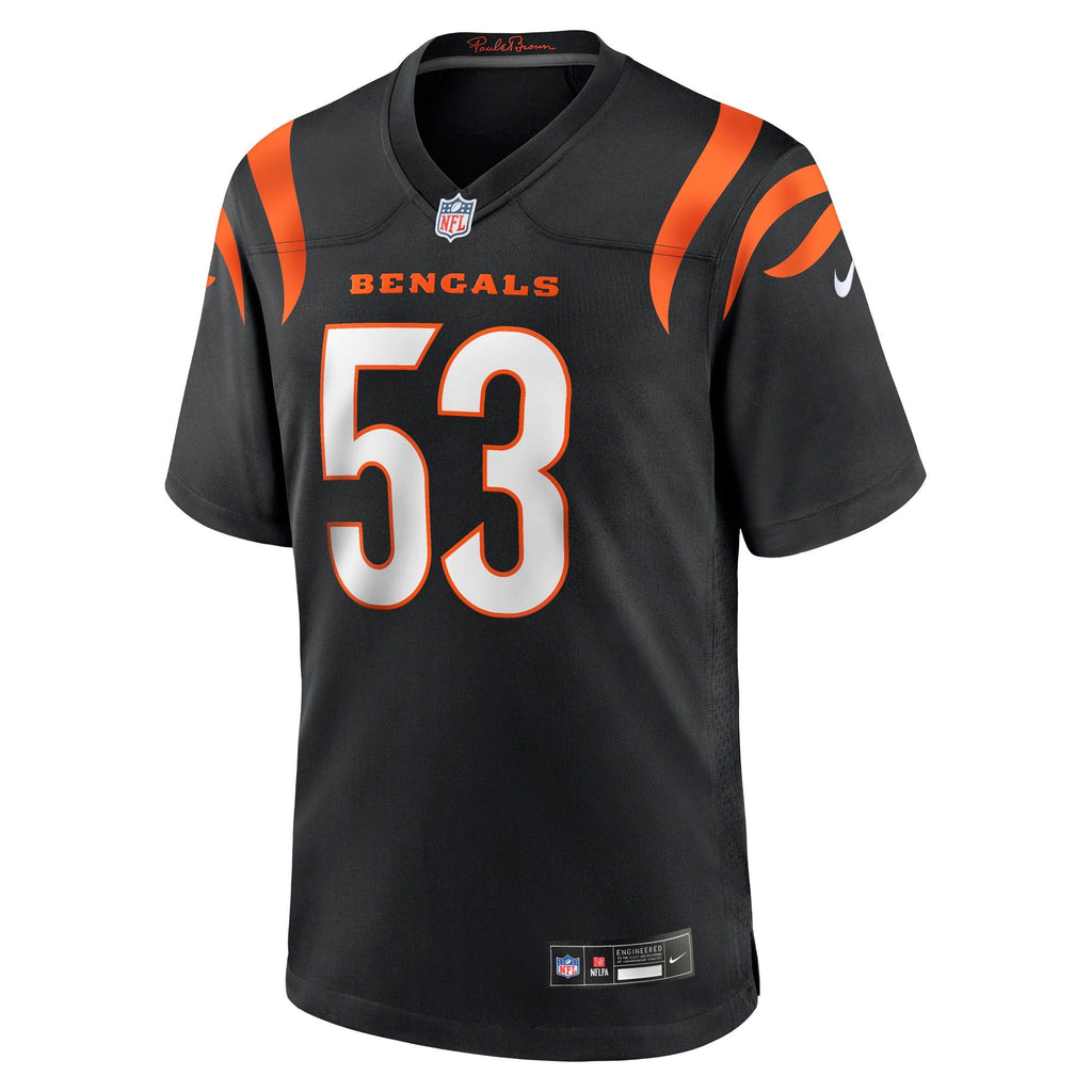 Men's Cincinnati Bengals Boye Mafe Nike Black Team Game Jersey