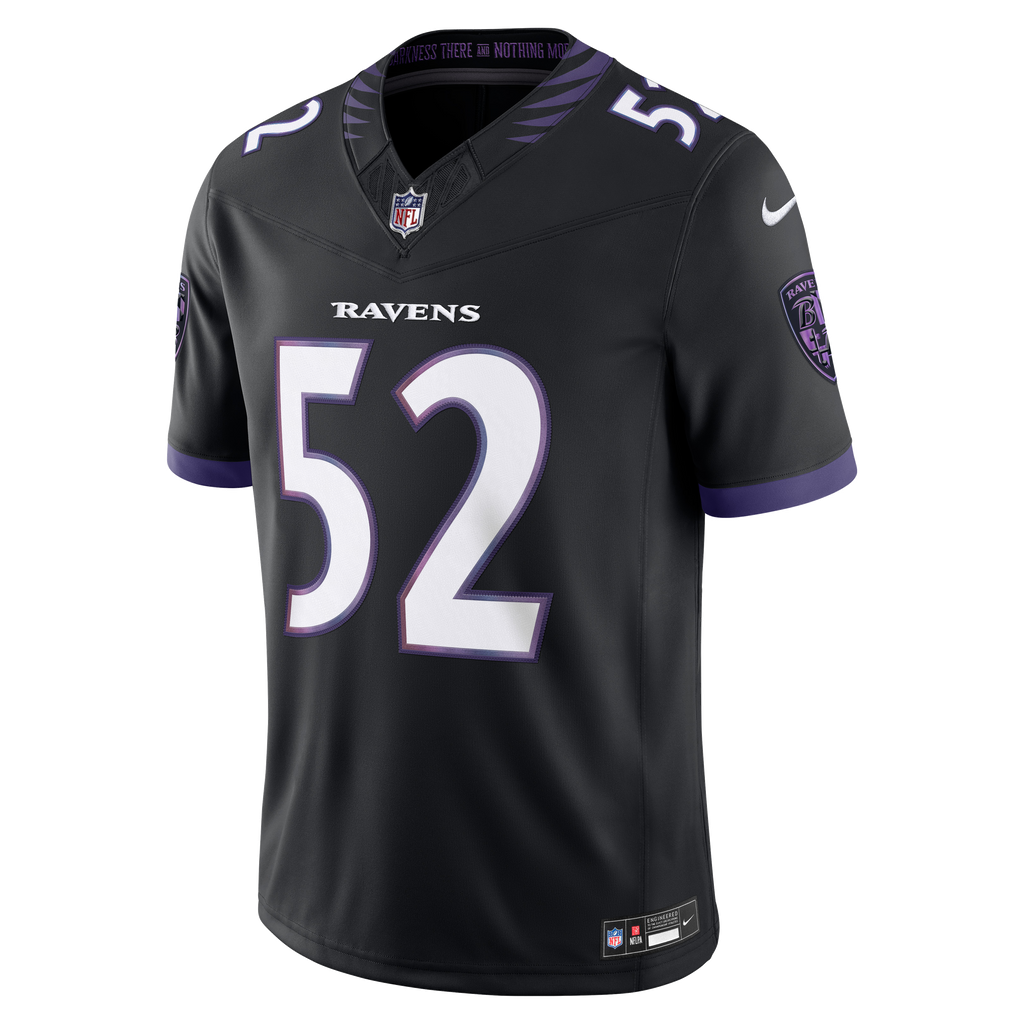 Men's Baltimore Ravens Ray Lewis Nike Black Alternate Vapor Fuse Stitched Retired Player Limited Jersey