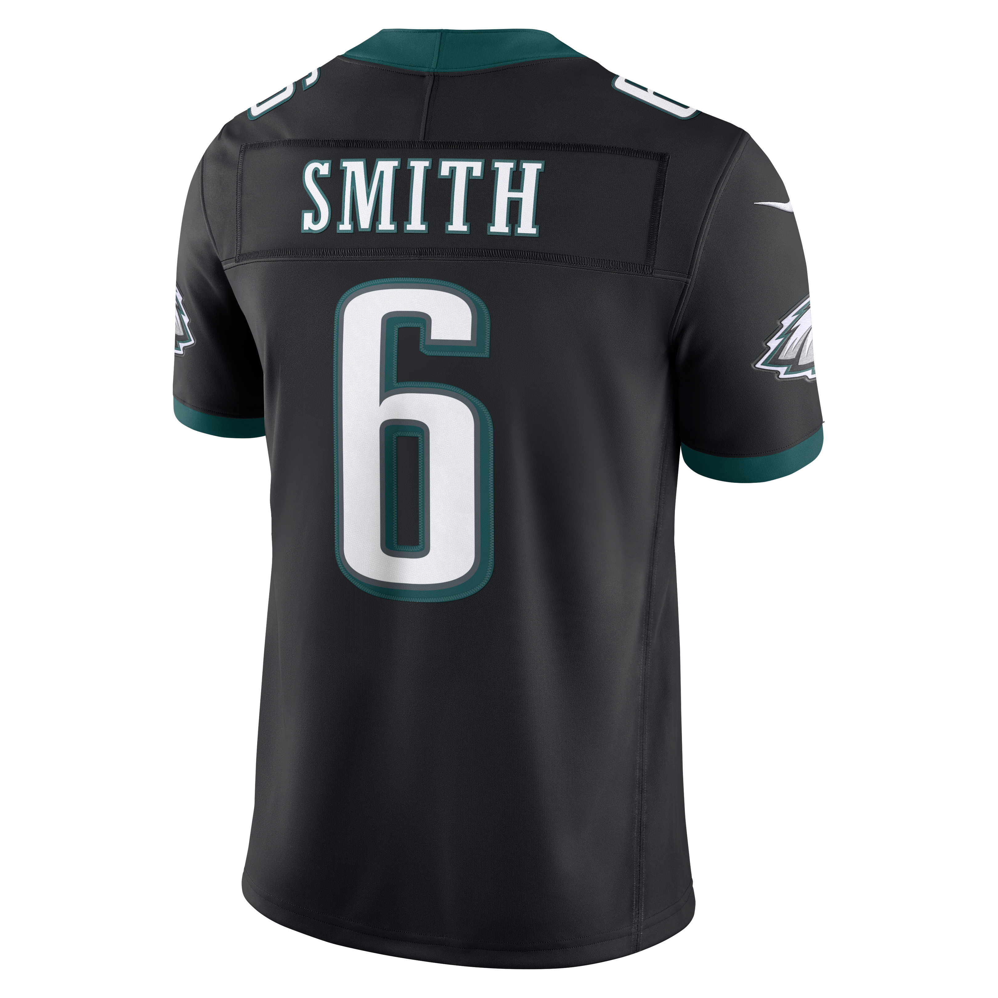 Men's Philadelphia Eagles Devonta Smith Nike Black Alternate Vapor Fuse Stitched Limited Jersey