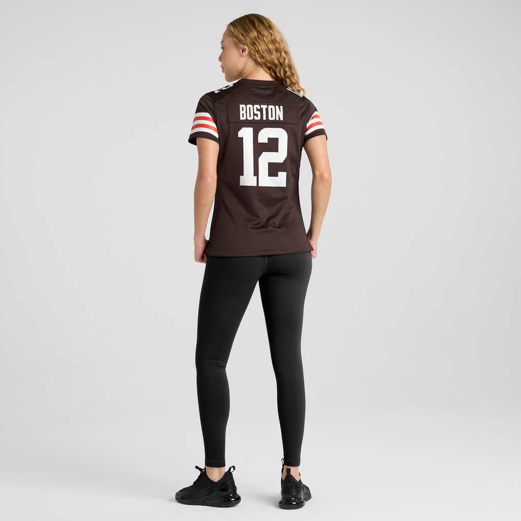 Women's Cleveland Browns Denzel Boston Nike Brown Team Game Jersey