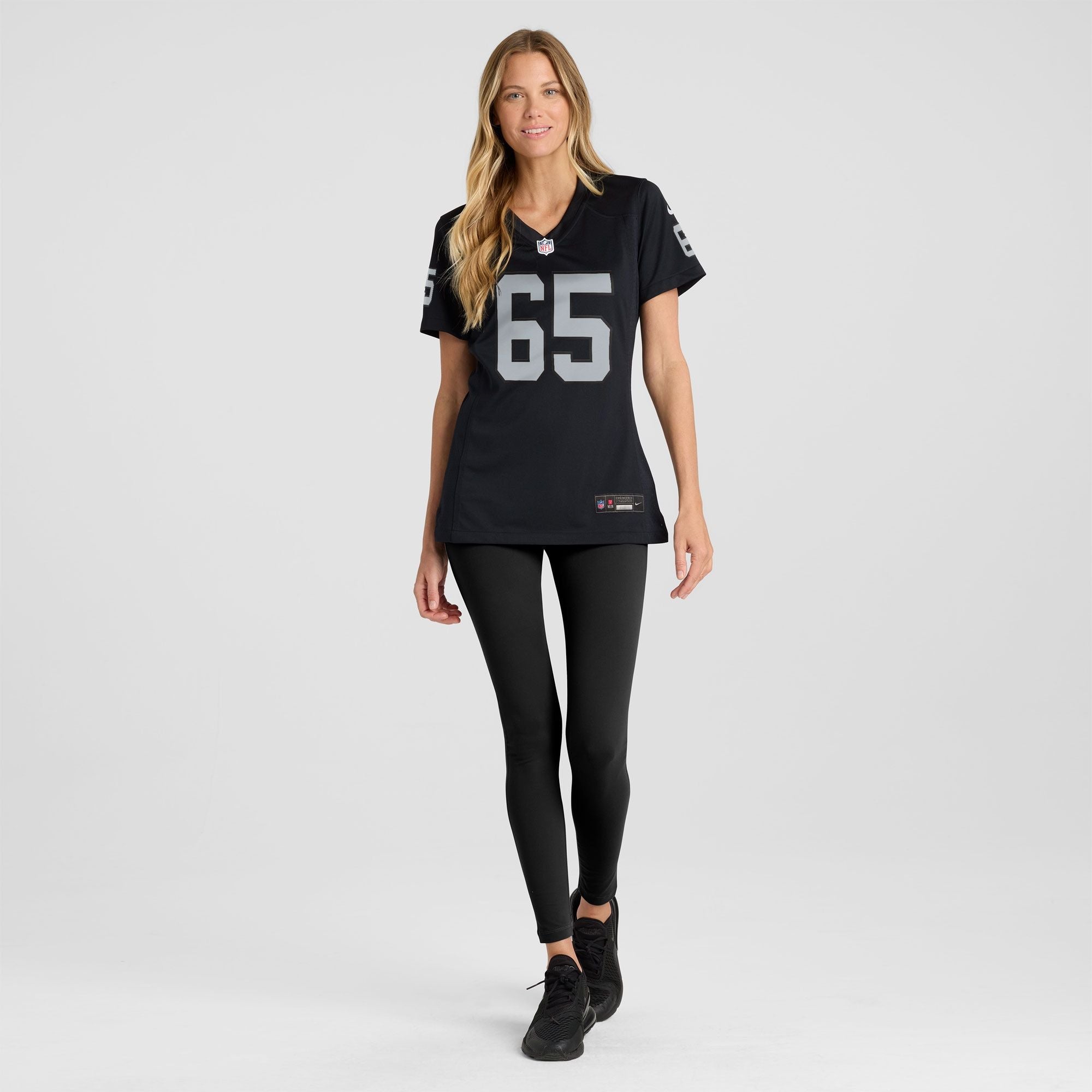 Women's Las Vegas Raiders Alex Cappa Nike Black Team Game Jersey