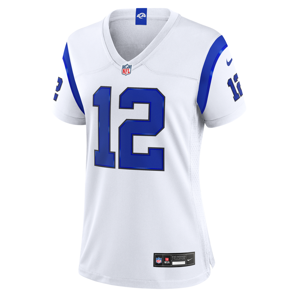 Women's Los Angeles Rams Puka Nacua Nike Fearsome White Game Jersey