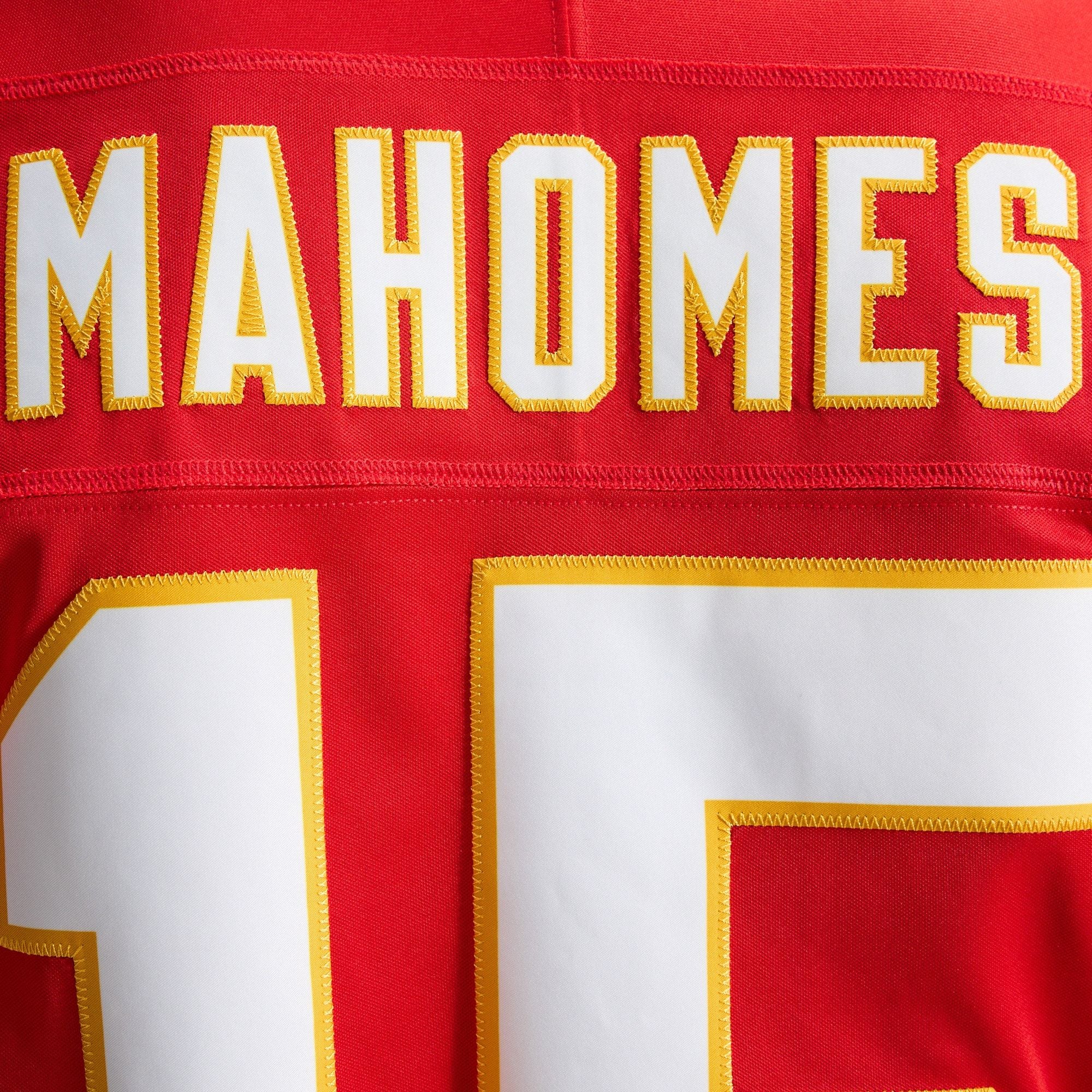 Men's Kansas City Chiefs Patrick Mahomes Nike Red Team Vapor Fuse Stitched Limited Jersey