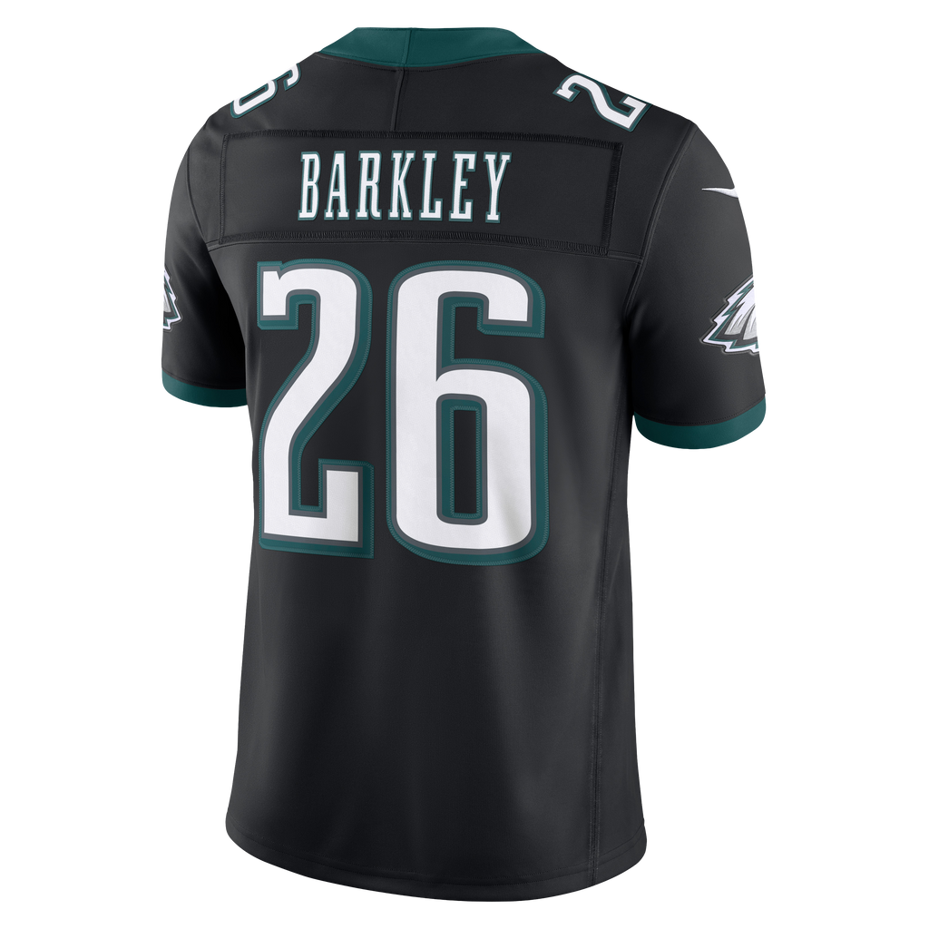 Men's Philadelphia Eagles Saquon Barkley Nike Black Alternate Vapor Fuse Stitched Limited Jersey