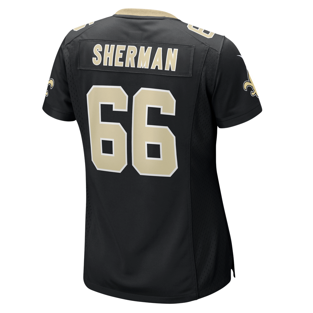 Women's New Orleans Saints William Sherman Nike Black Team Game Jersey