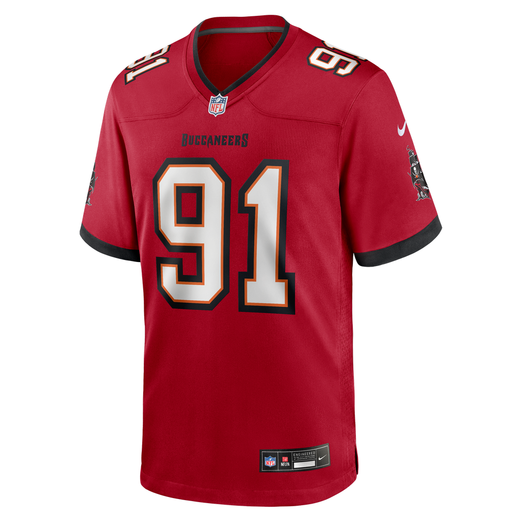 Men's Tampa Bay Buccaneers Ashawn Robinson Nike Red Team Game Jersey
