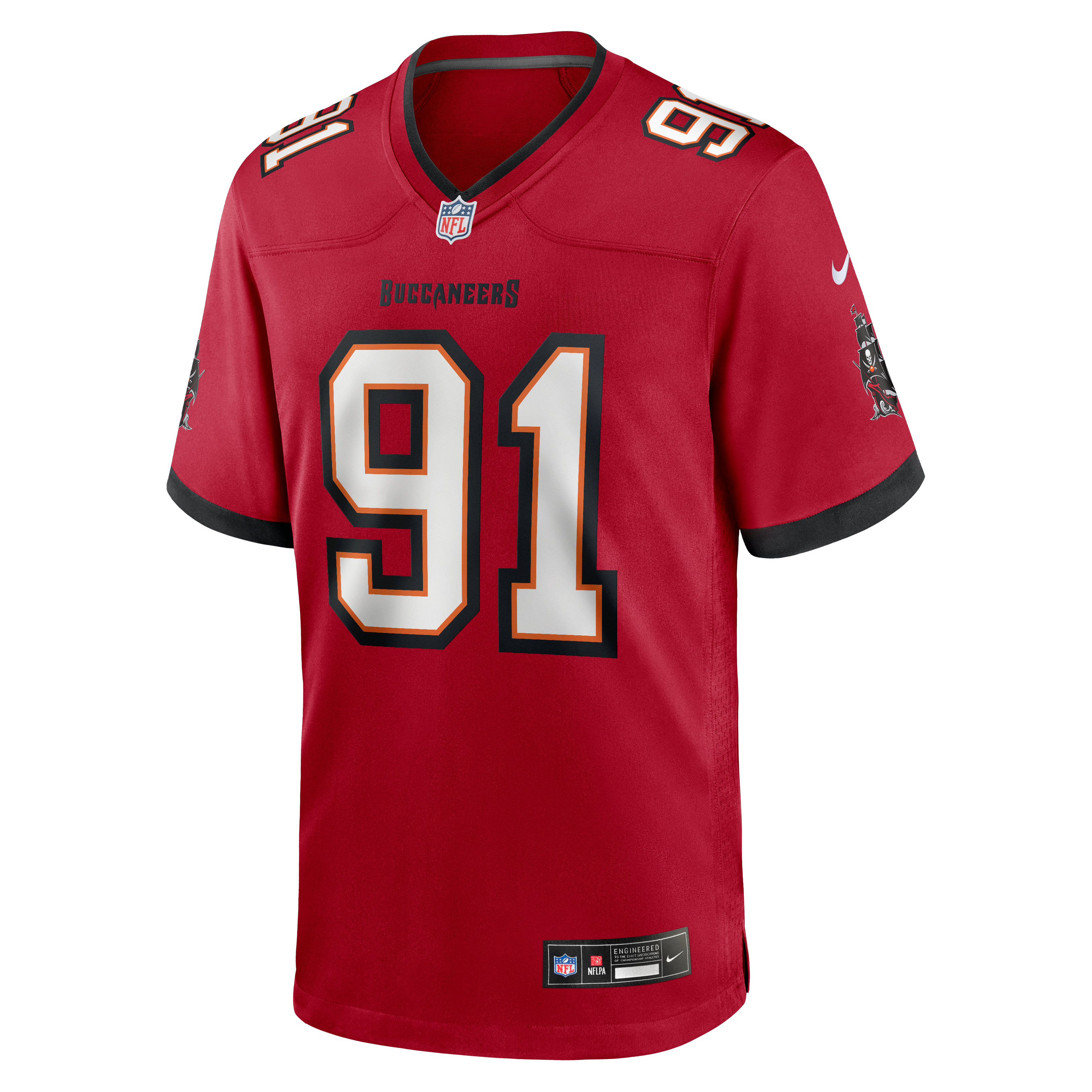 Men's Tampa Bay Buccaneers Ashawn Robinson Nike Red Team Game Jersey
