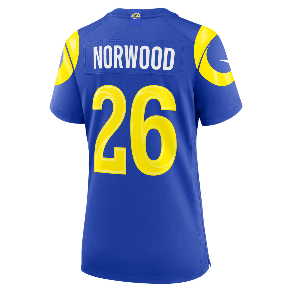 Women's Los Angeles Rams Drey Norwood Nike Royal Team Game Jersey