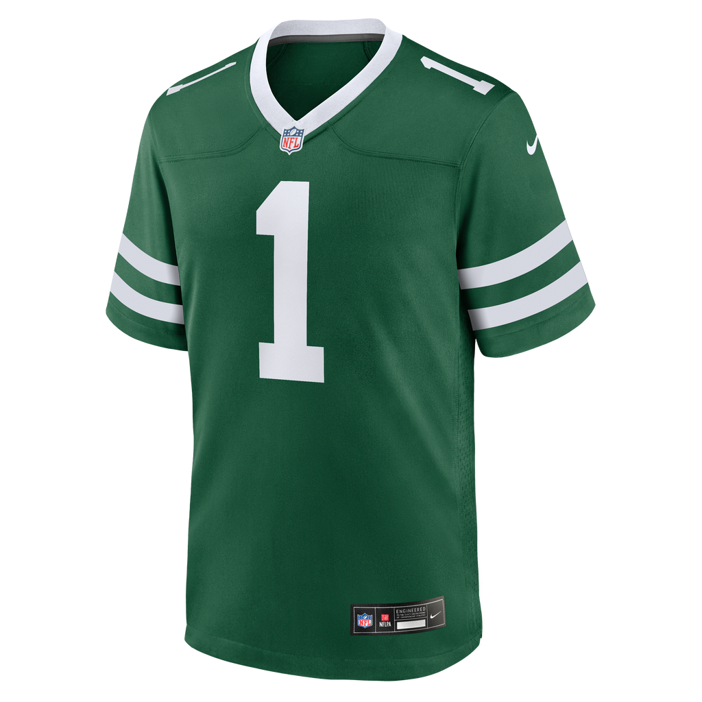 Men's New York Jets Nike David Bailey Legacy Green 2026 Nfl Draft First Round Pick No 2 Team Game Jersey
