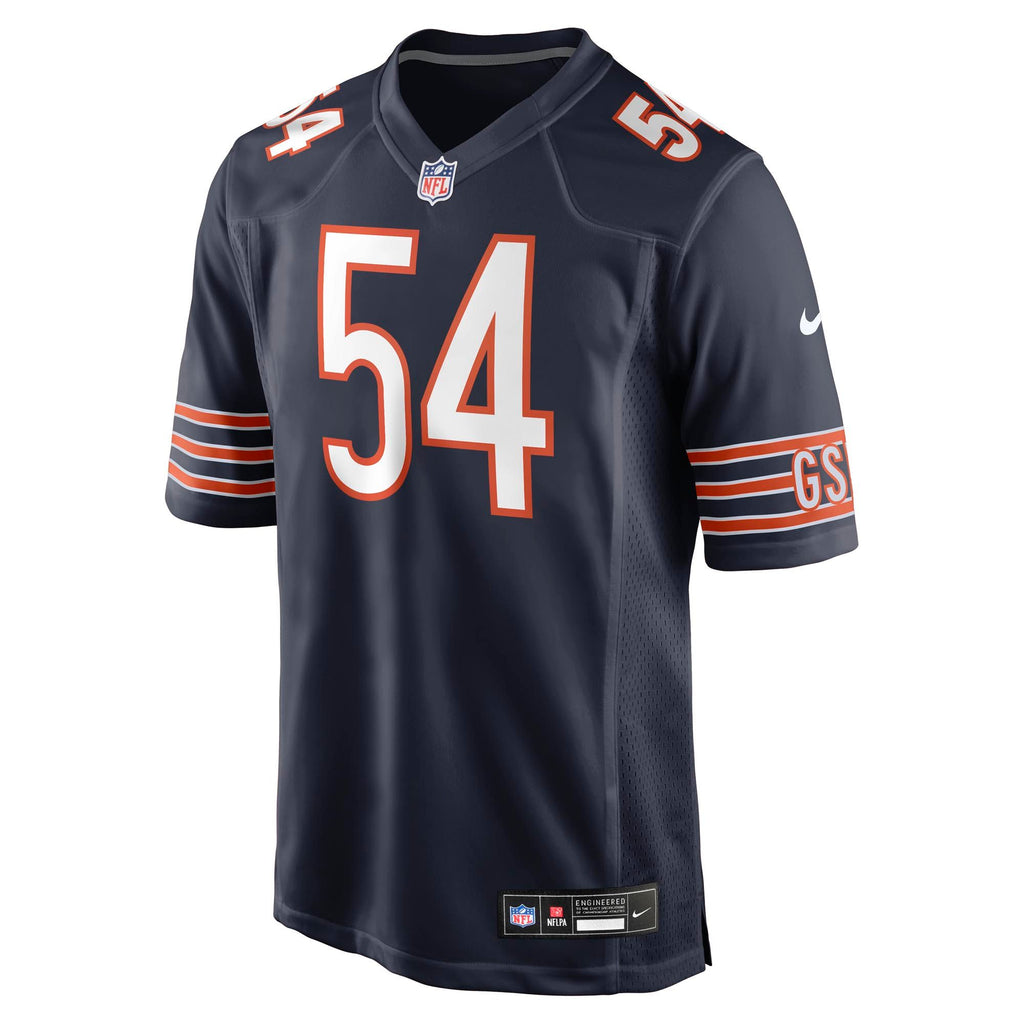 Men's Chicago Bears Logan Jones Nike Navy Team Game Jersey