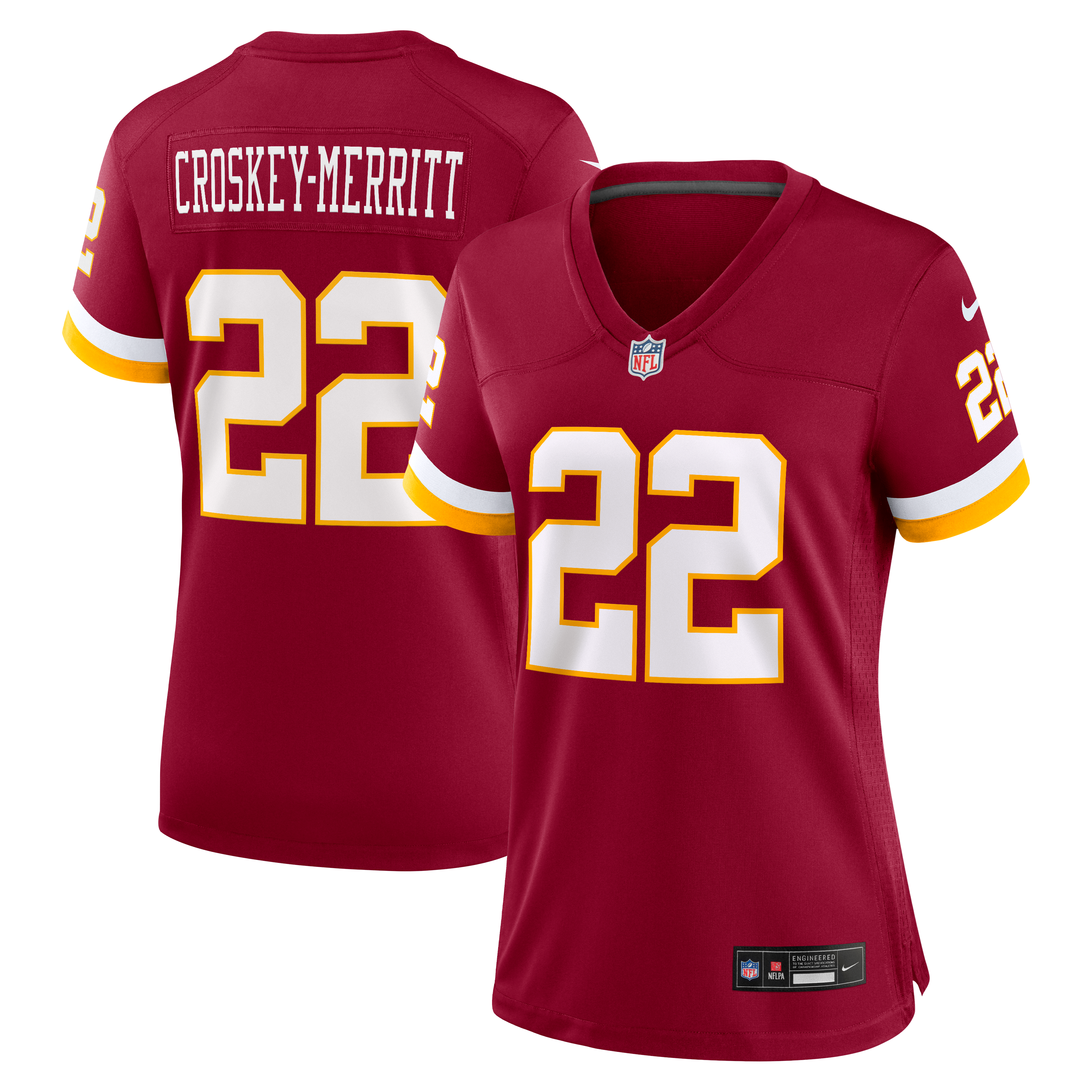 Women's Washington Commanders Jacory Croskey Merritt Nike Burgundy Game Jersey