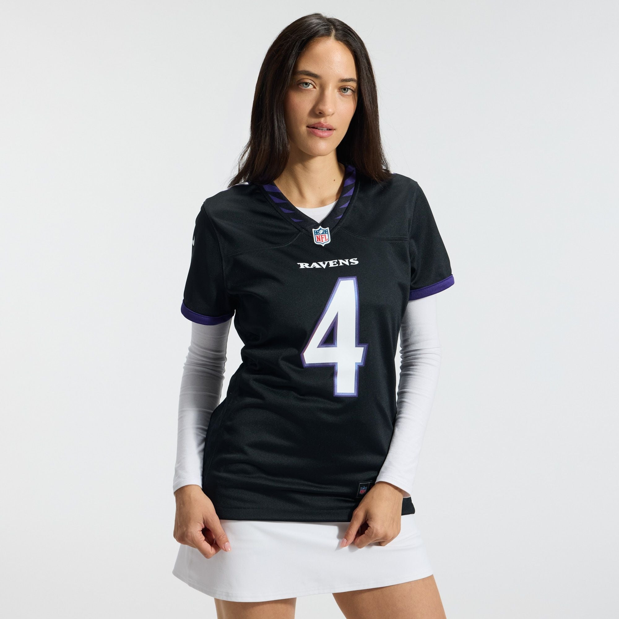 Women's Baltimore Ravens Zay Flowers Nike Black Alternate Game Jersey