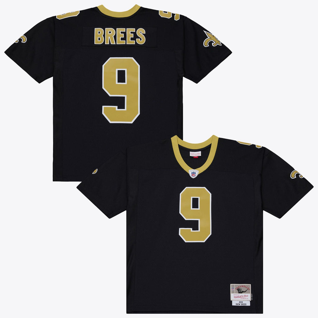 Men's New Orleans Saints Drew Brees Mitchell And Ness Black 2009 Legacy Jersey