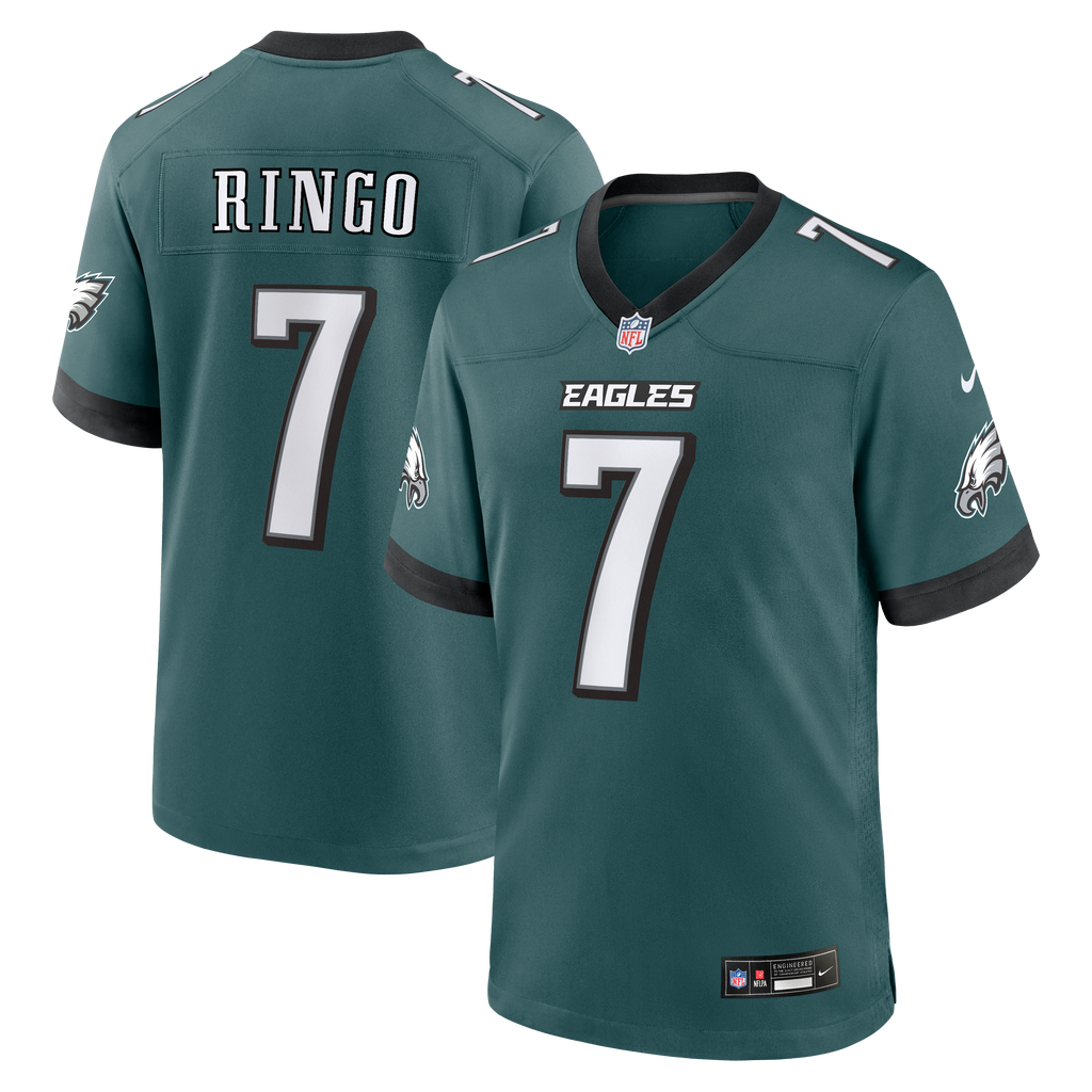 Men's Philadelphia Eagles Kelee Ringo Nike Midnight Green Team Game Jersey