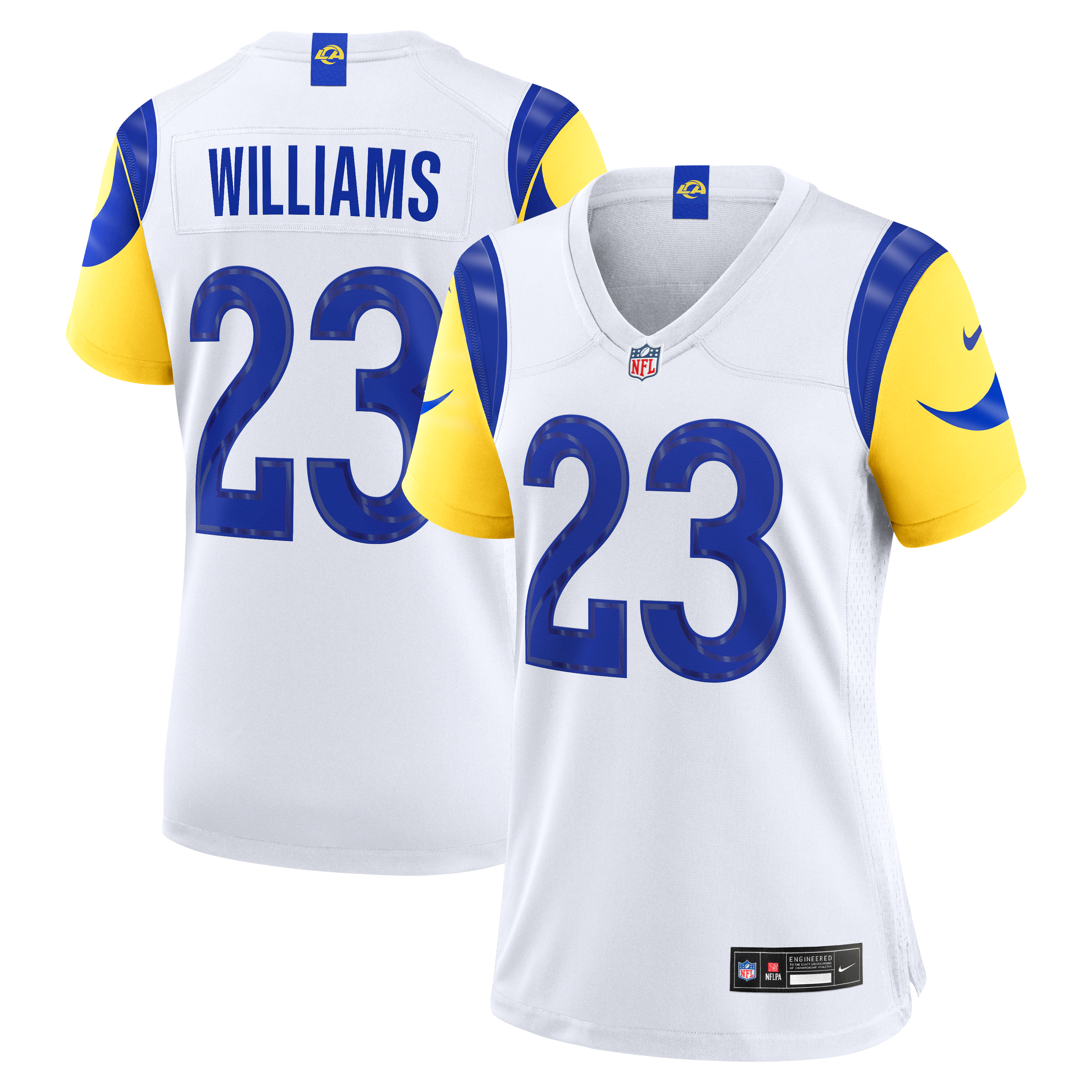 Women's Los Angeles Rams Kyren Williams Nike White Game Jersey