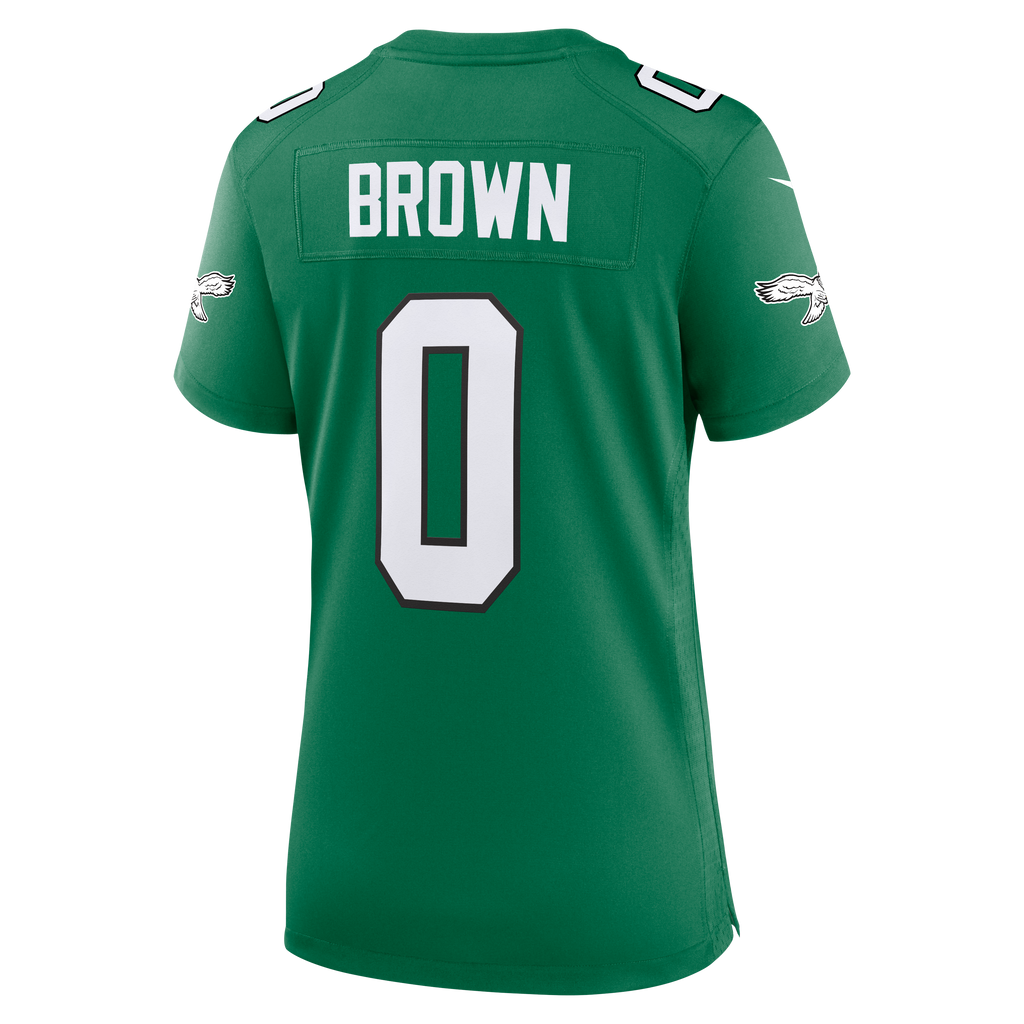 Women's Philadelphia Eagles Marquise Brown Nike Kelly Green Alternate Game Jersey