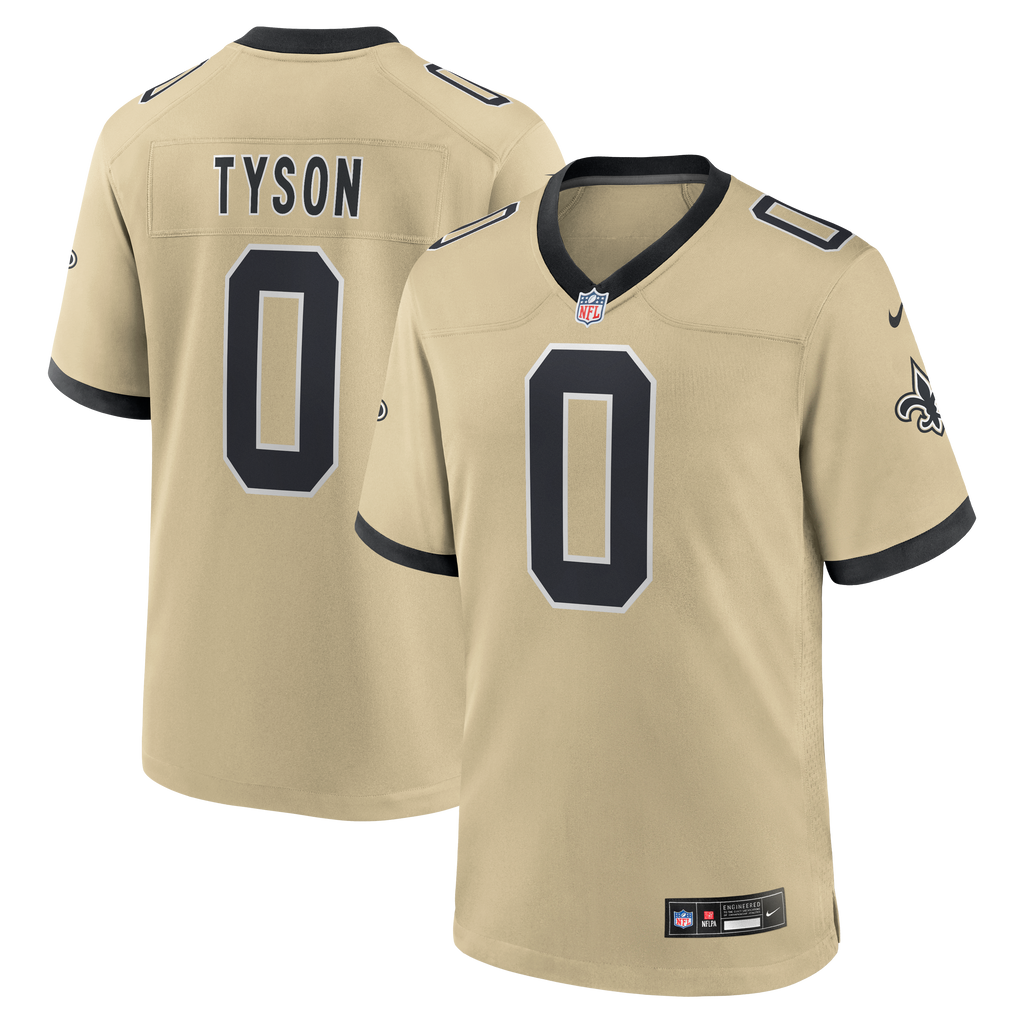 Men's New Orleans Saints Jordyn Tyson Nike Gold 2026 Nfl Draft First Round Pick No 8 Alternate Game Jersey
