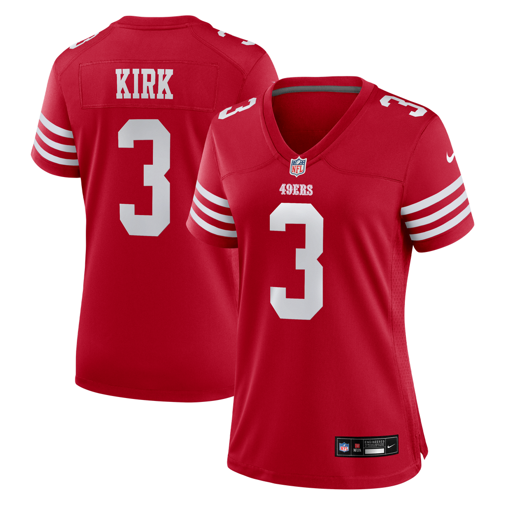 Women's San Francisco 49Ers Christian Kirk Nike Scarlet Team Game Jersey