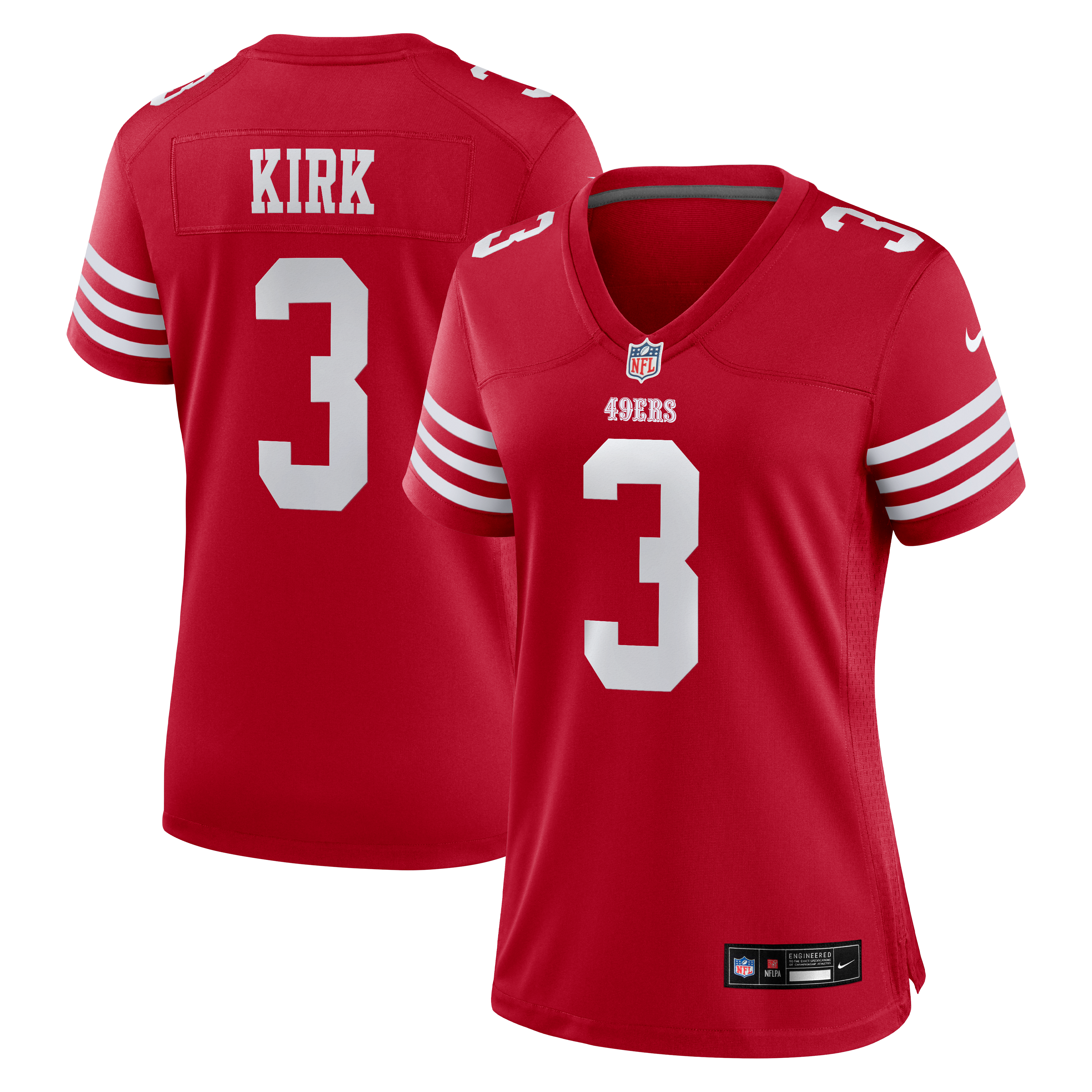 Women's San Francisco 49Ers Christian Kirk Nike Scarlet Team Game Jersey