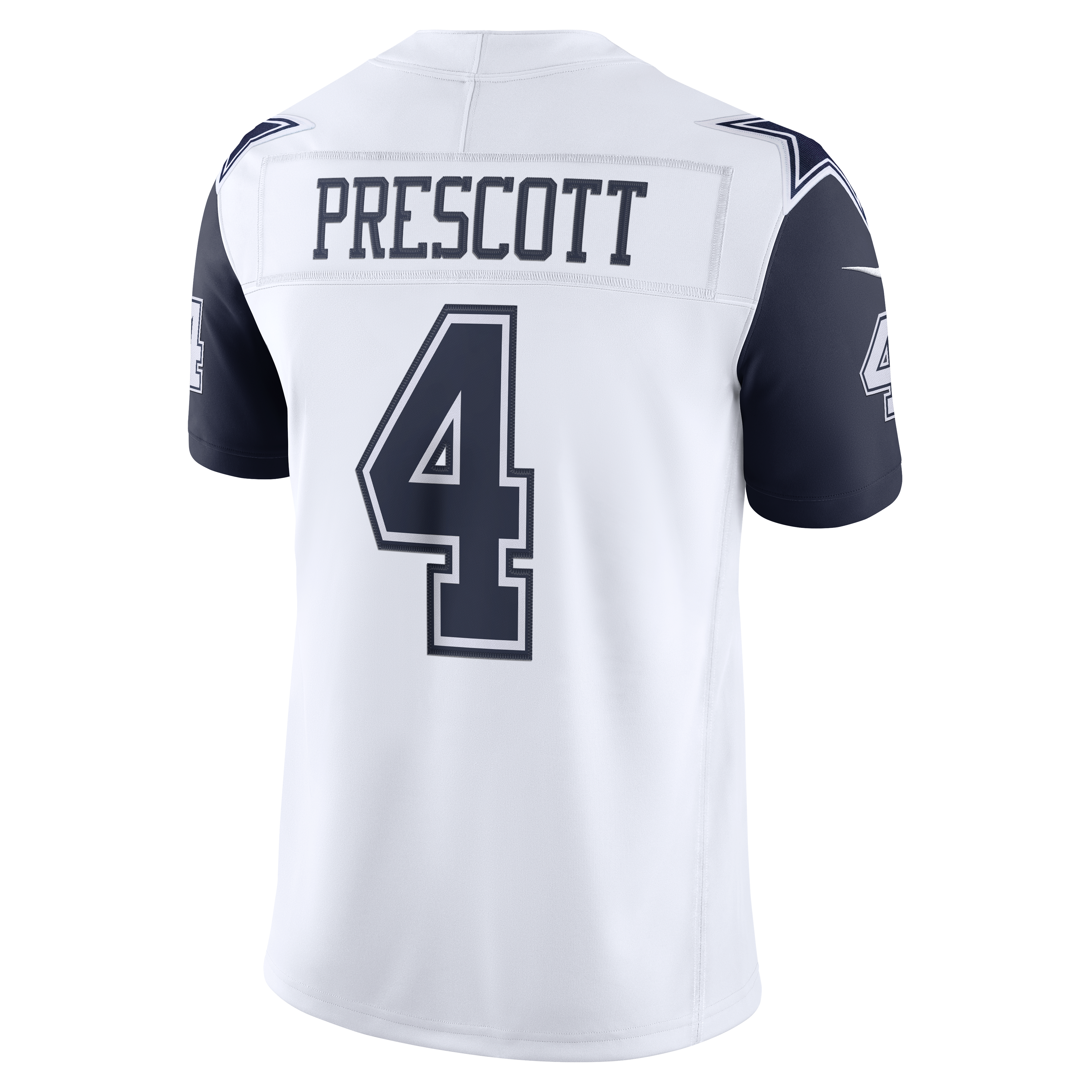 Men's Dallas Cowboys Dak Prescott Nike White Alternate Vapor Fuse Stitched Limited Jersey