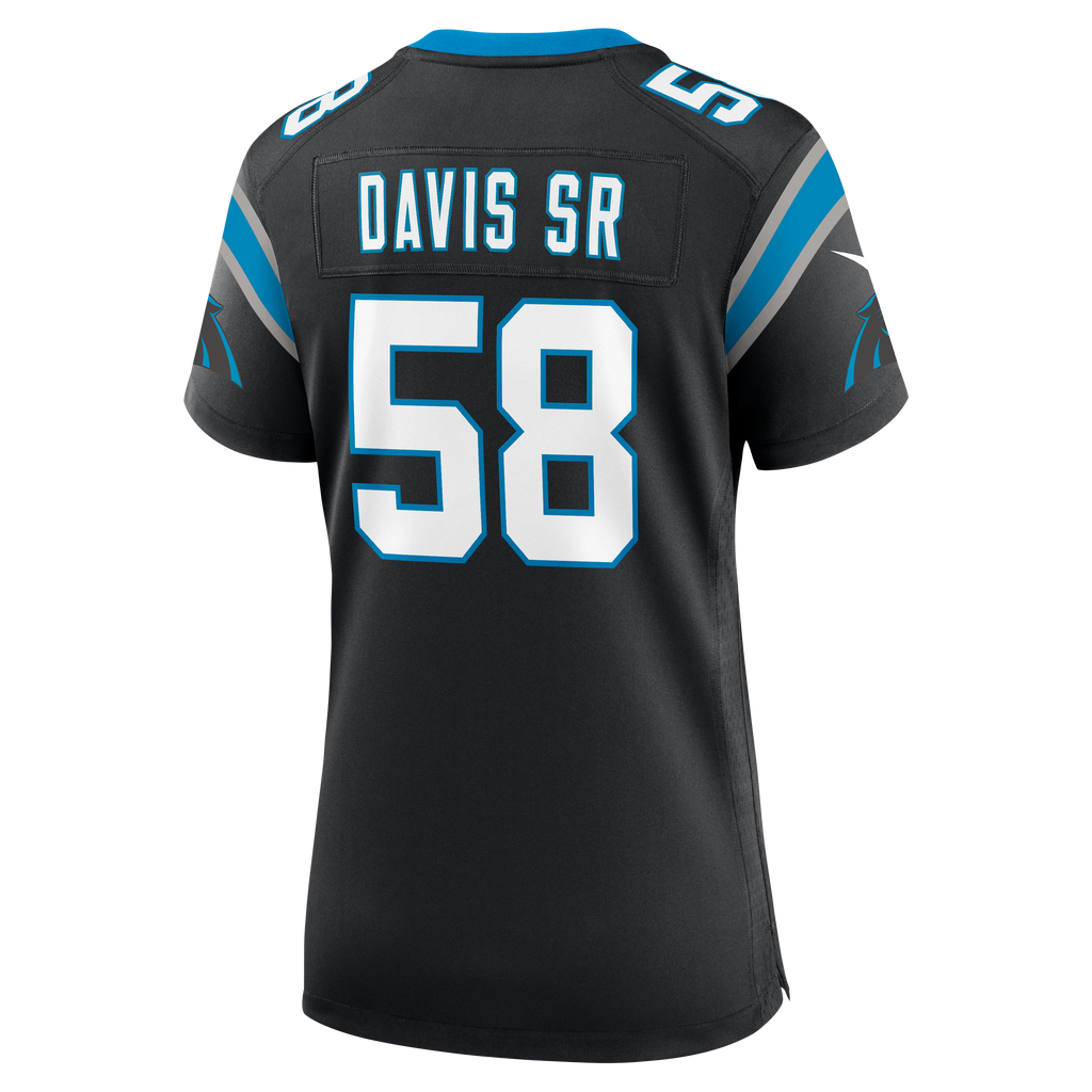Women's Carolina Panthers Thomas Davis Sr Nike Black Team Retired Game Jersey
