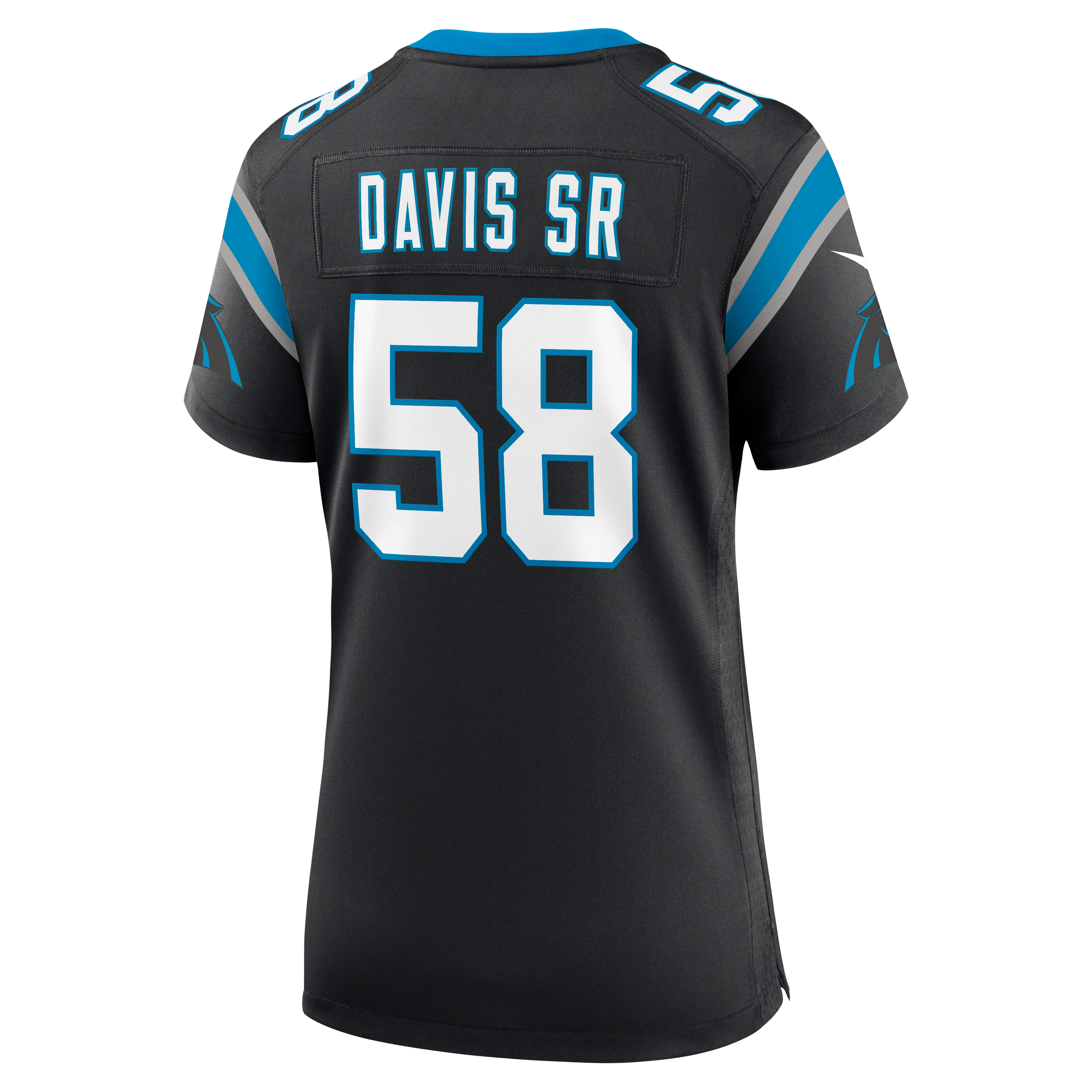 Women's Carolina Panthers Thomas Davis Sr Nike Black Team Retired Game Jersey
