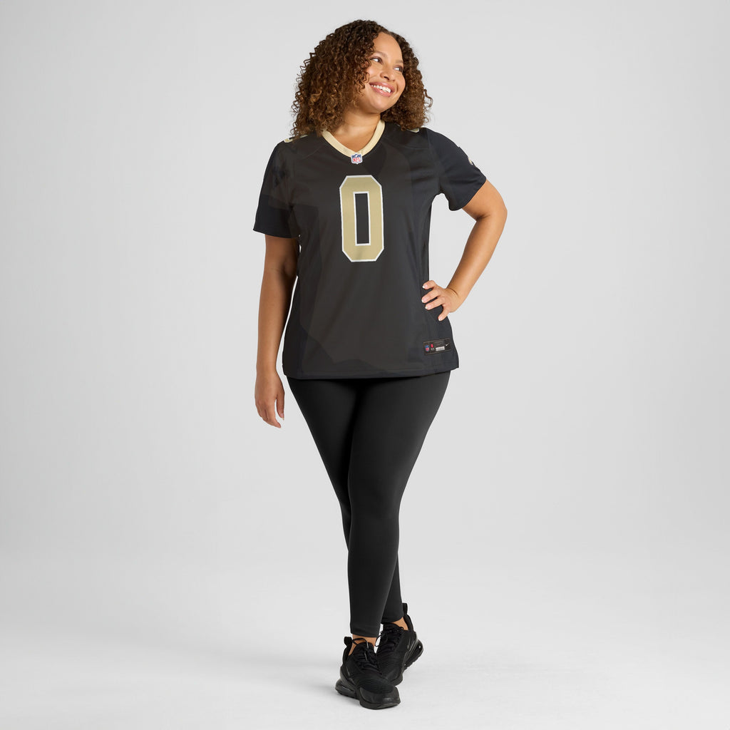 Women's New Orleans Saints Jordyn Tyson Nike Black Game Jersey