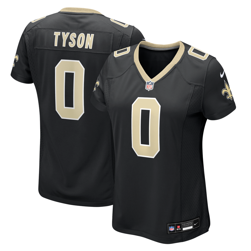 Women's New Orleans Saints Jordyn Tyson Nike Black Game Jersey