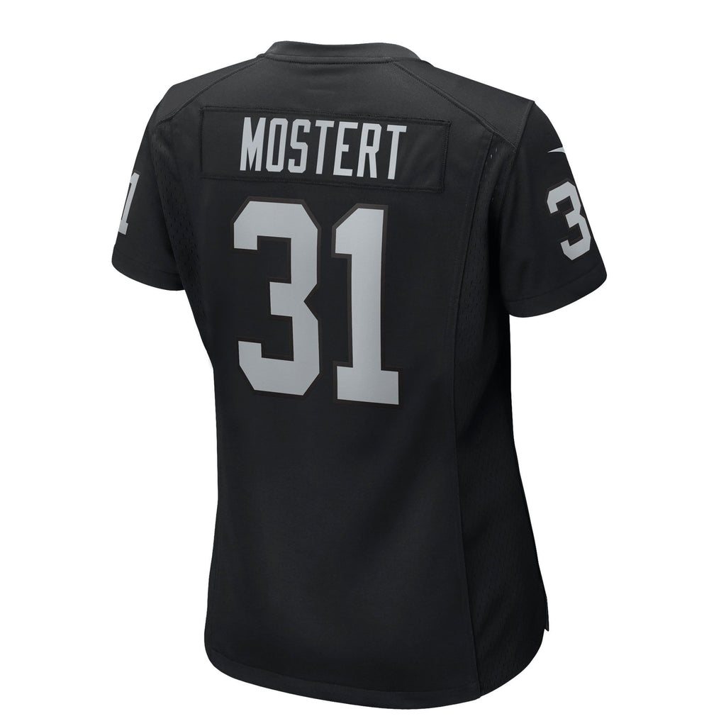 Women's Las Vegas Raiders Raheem Mostert Nike Black Team Game Jersey