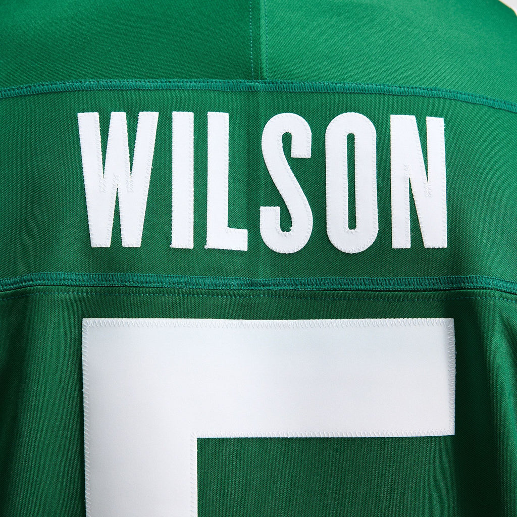 Men's New York Jets Garrett Wilson Nike Legacy Green Team Vapor Fuse Stitched Limited Jersey