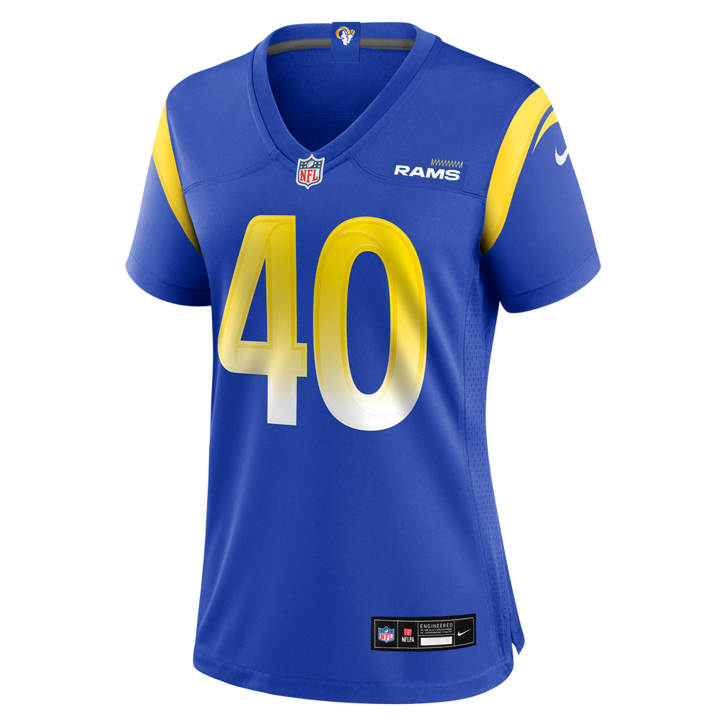 Women's Los Angeles Rams Jesse Luketa Nike Royal Team Game Jersey